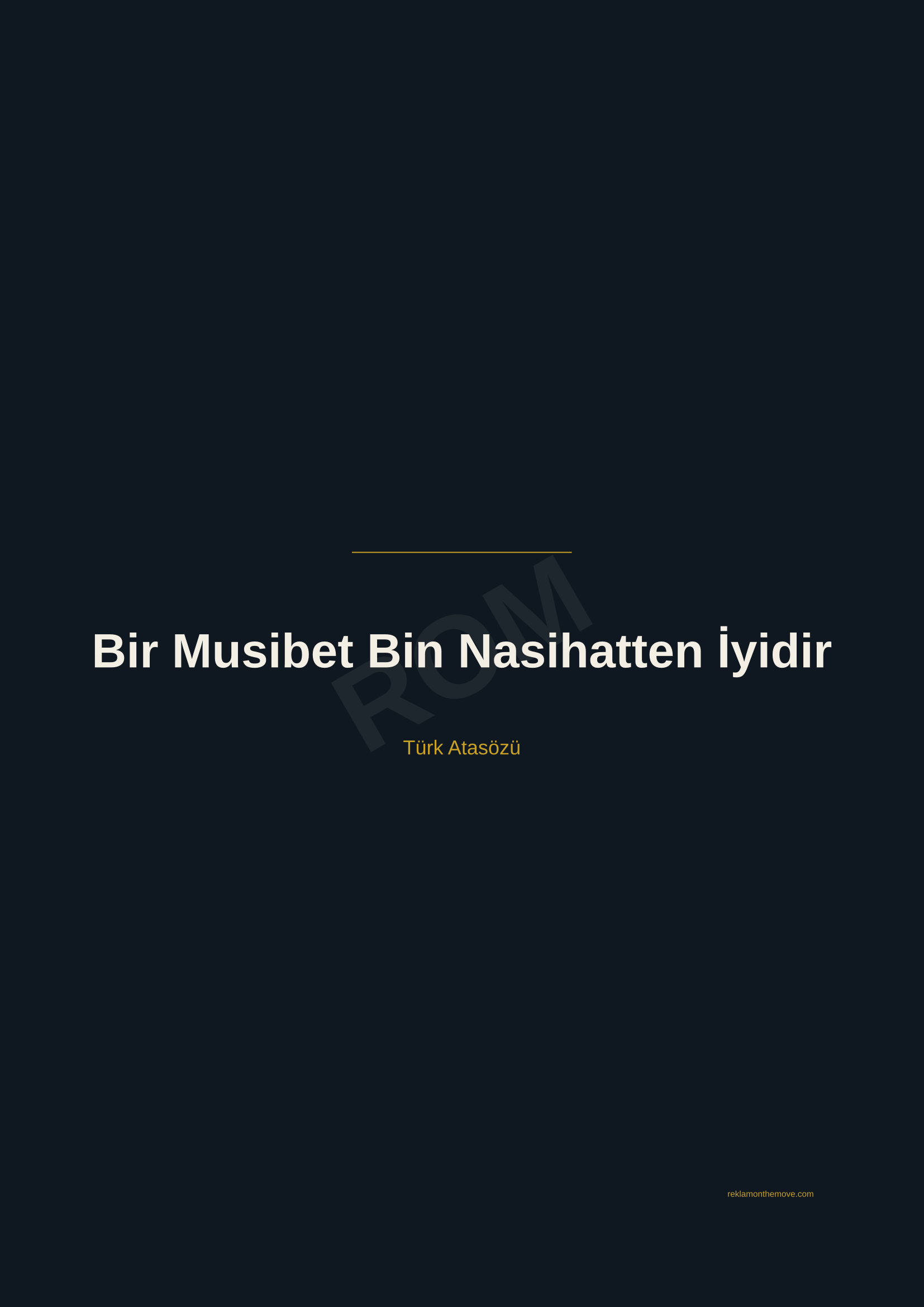 Bir Musibet Bin Nasihatten İyidir · Gece — ROM dijital ürün önizlemesi (filigranlı)