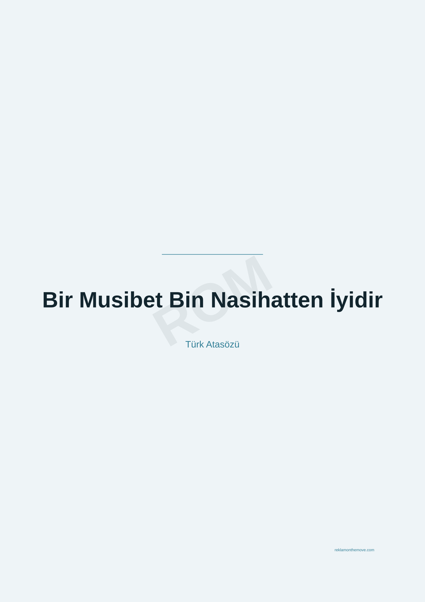 Bir Musibet Bin Nasihatten İyidir · Okyanus — ROM dijital ürün önizlemesi (filigranlı)