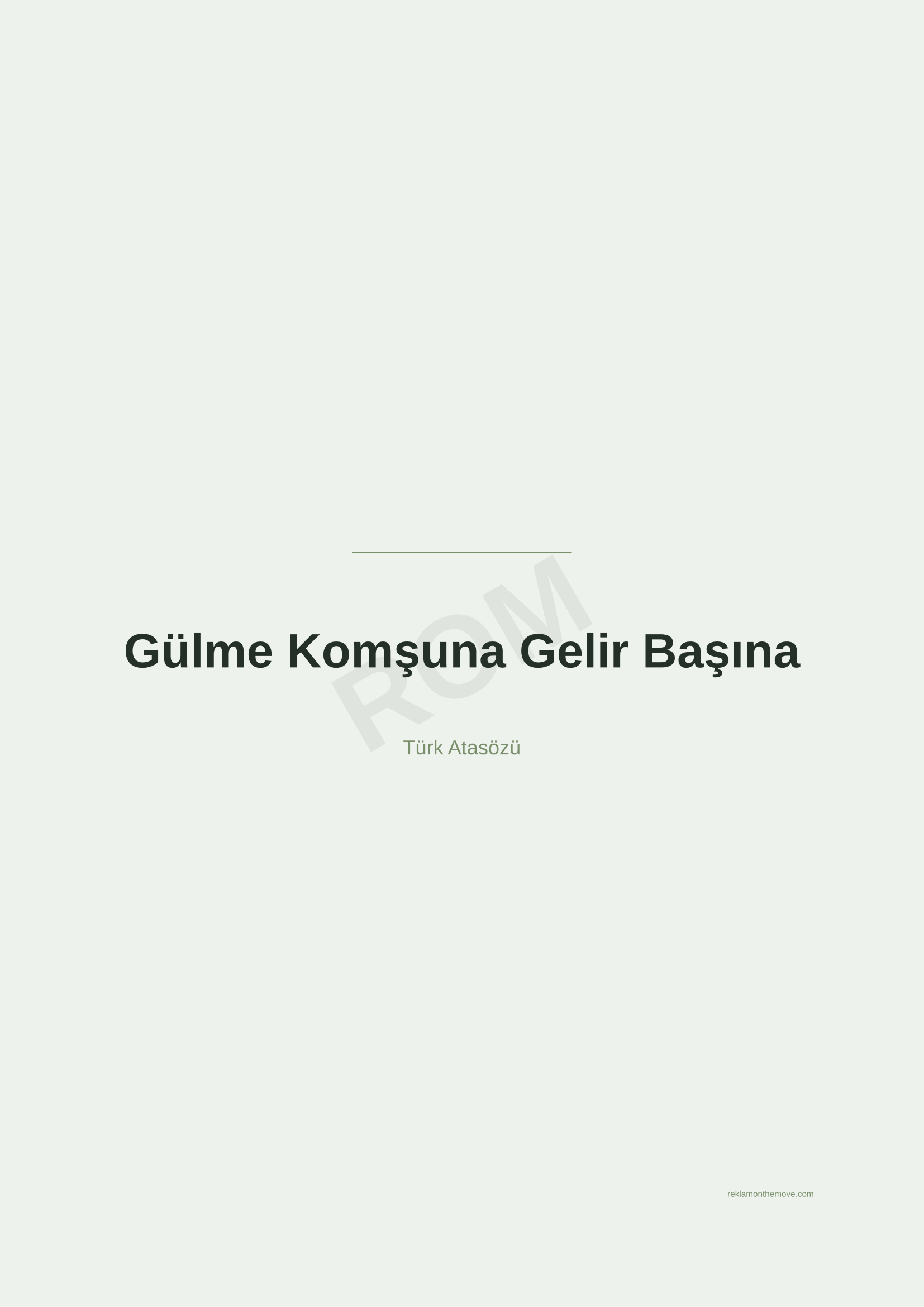 Gülme Komşuna Gelir Başına · Adaçayı — ROM dijital ürün önizlemesi (filigranlı)