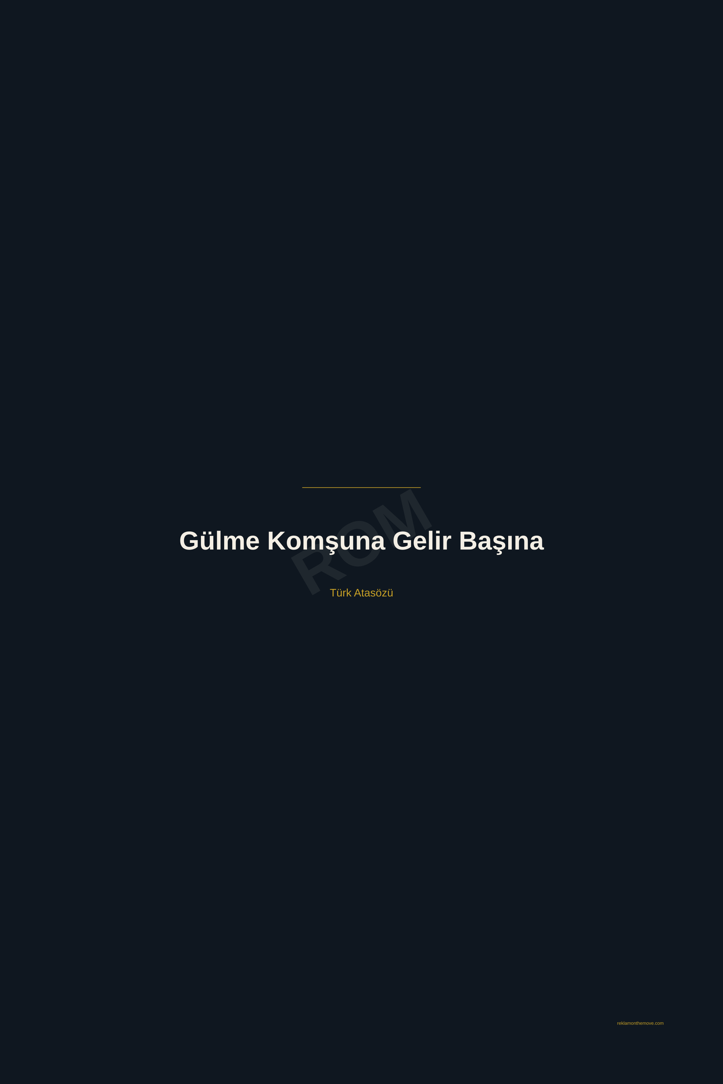 Gülme Komşuna Gelir Başına · Gece · 24×36" — ROM dijital ürün önizlemesi (filigranlı)