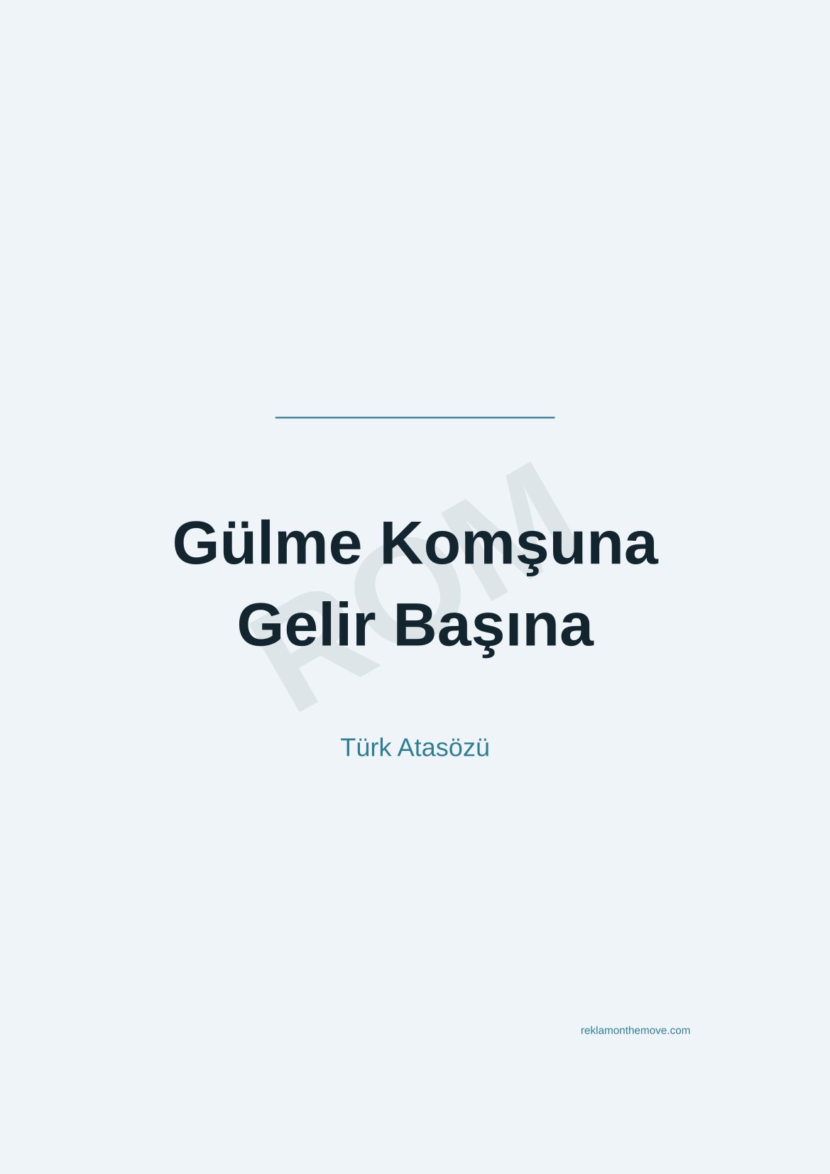 Gülme Komşuna Gelir Başına · Okyanus · A3 — ROM dijital ürün önizlemesi (filigranlı)