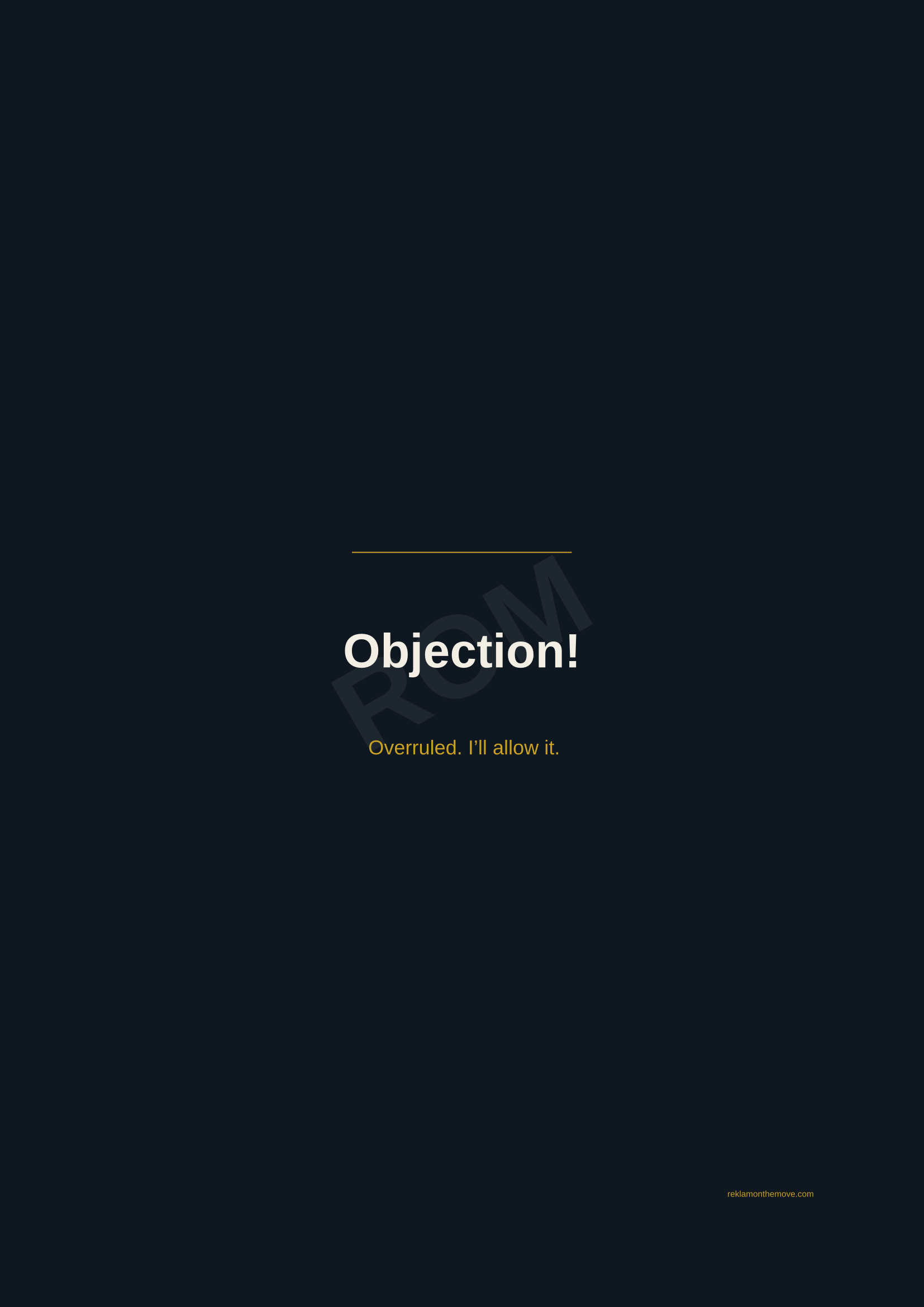 Objection! · Gece — ROM dijital ürün önizlemesi (filigranlı)