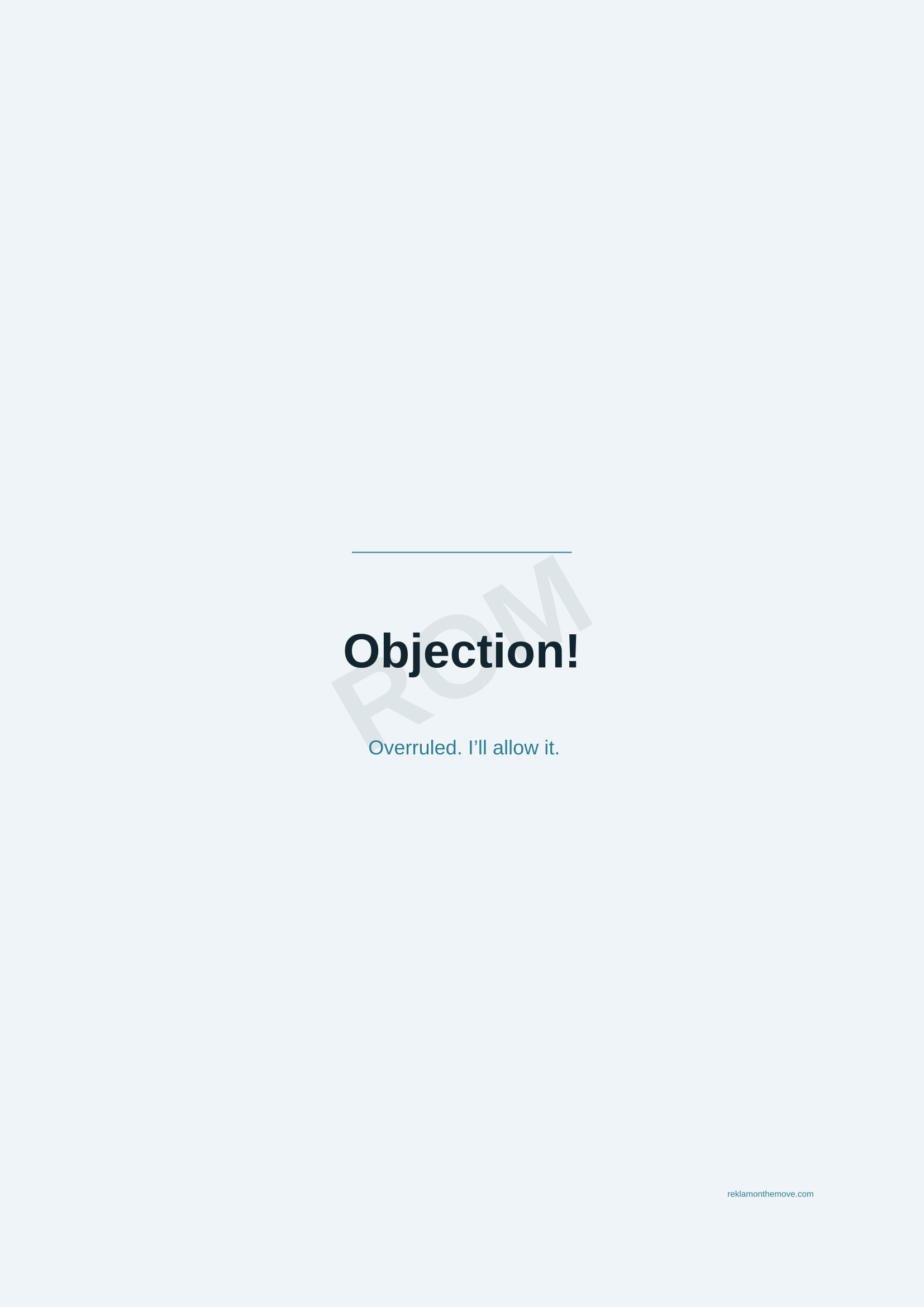 Objection! · Okyanus — ROM dijital ürün önizlemesi (filigranlı)