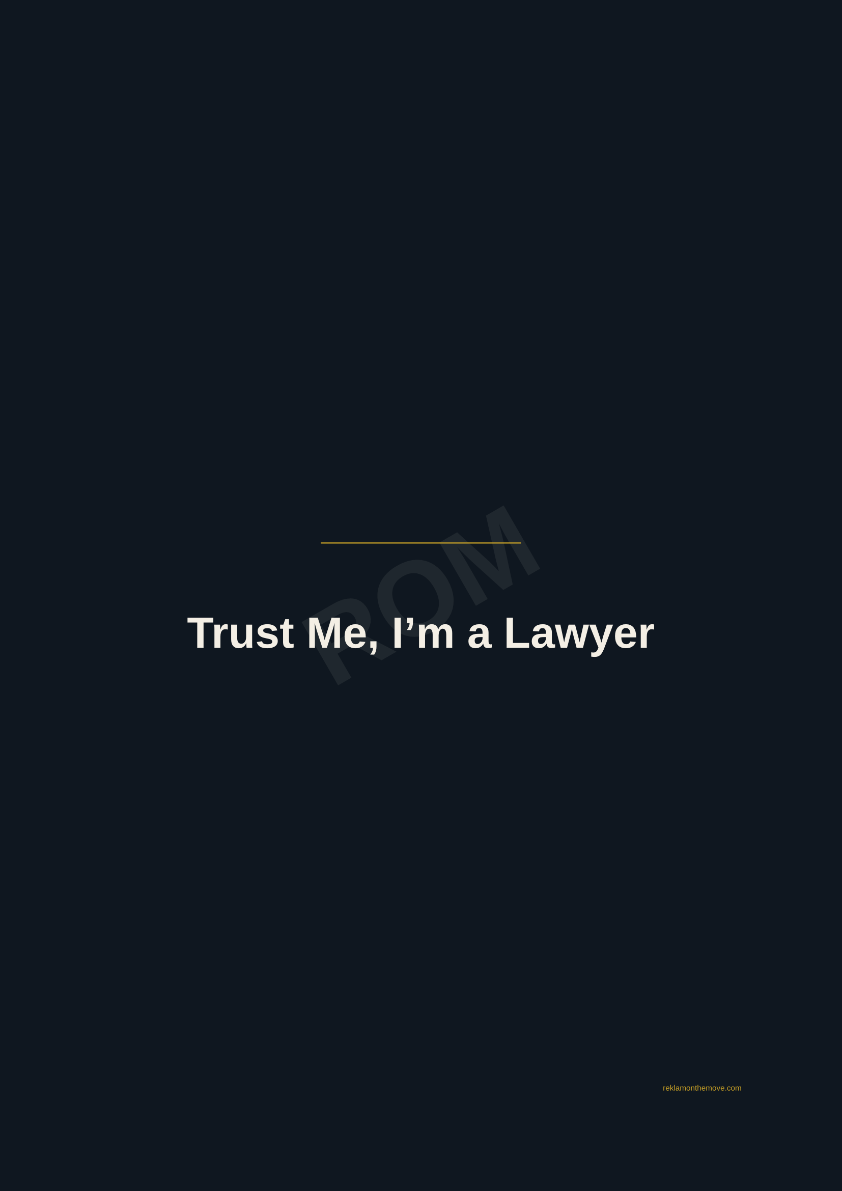 Trust Me, I'm a Lawyer · Gece — ROM dijital ürün önizlemesi (filigranlı)