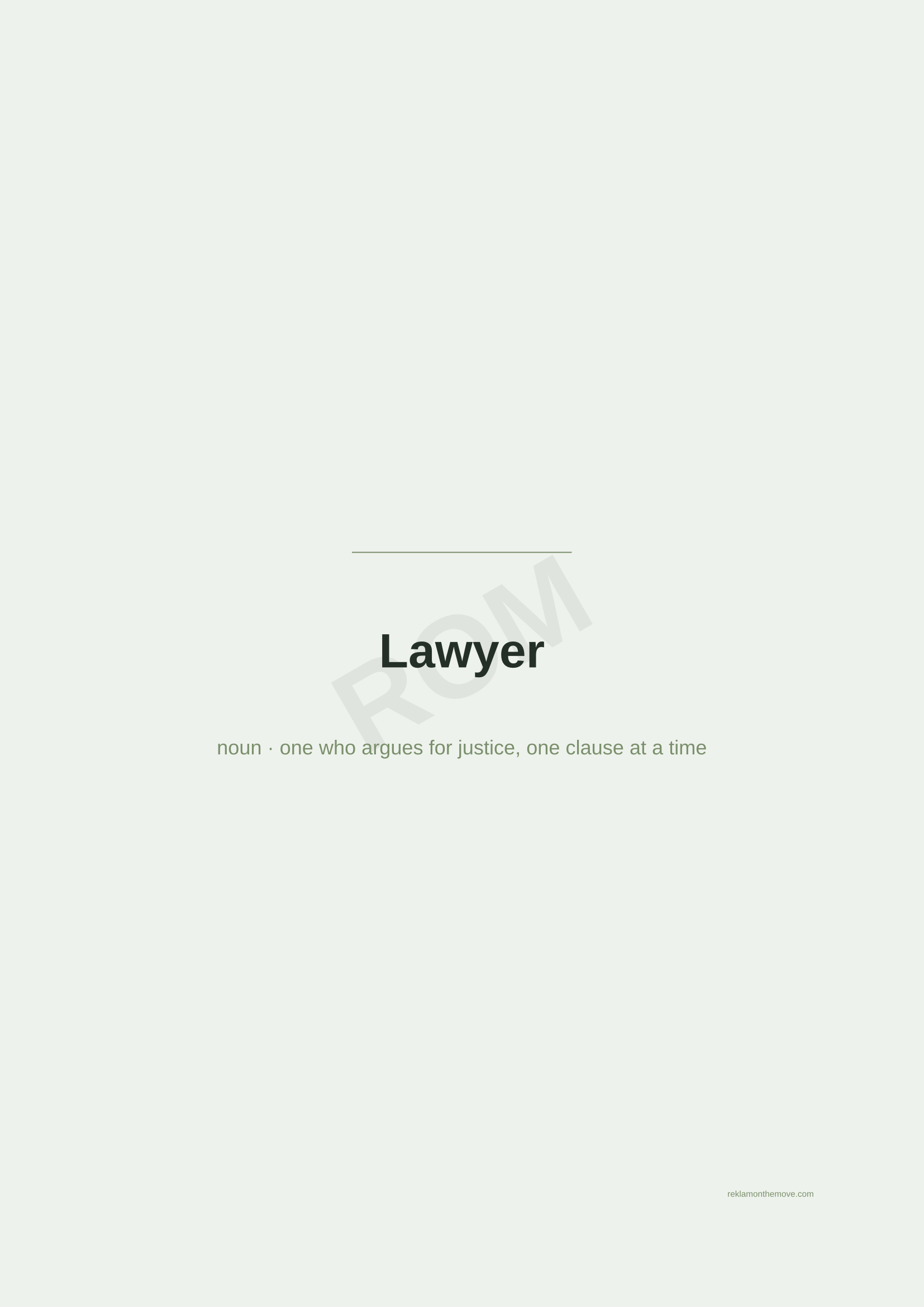 Lawyer · Adaçayı — ROM dijital ürün önizlemesi (filigranlı)