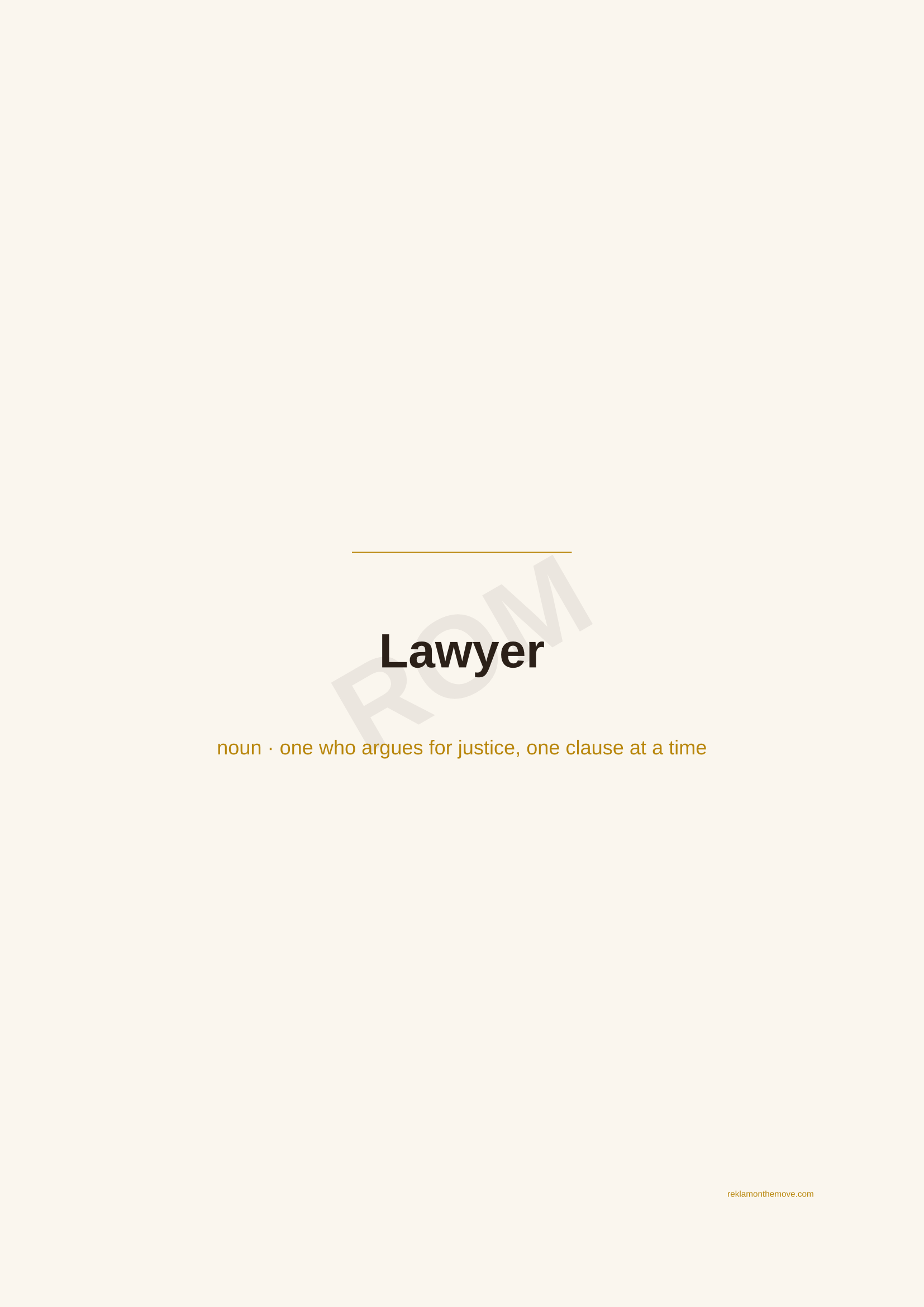 Lawyer · Espresso — ROM dijital ürün önizlemesi (filigranlı)