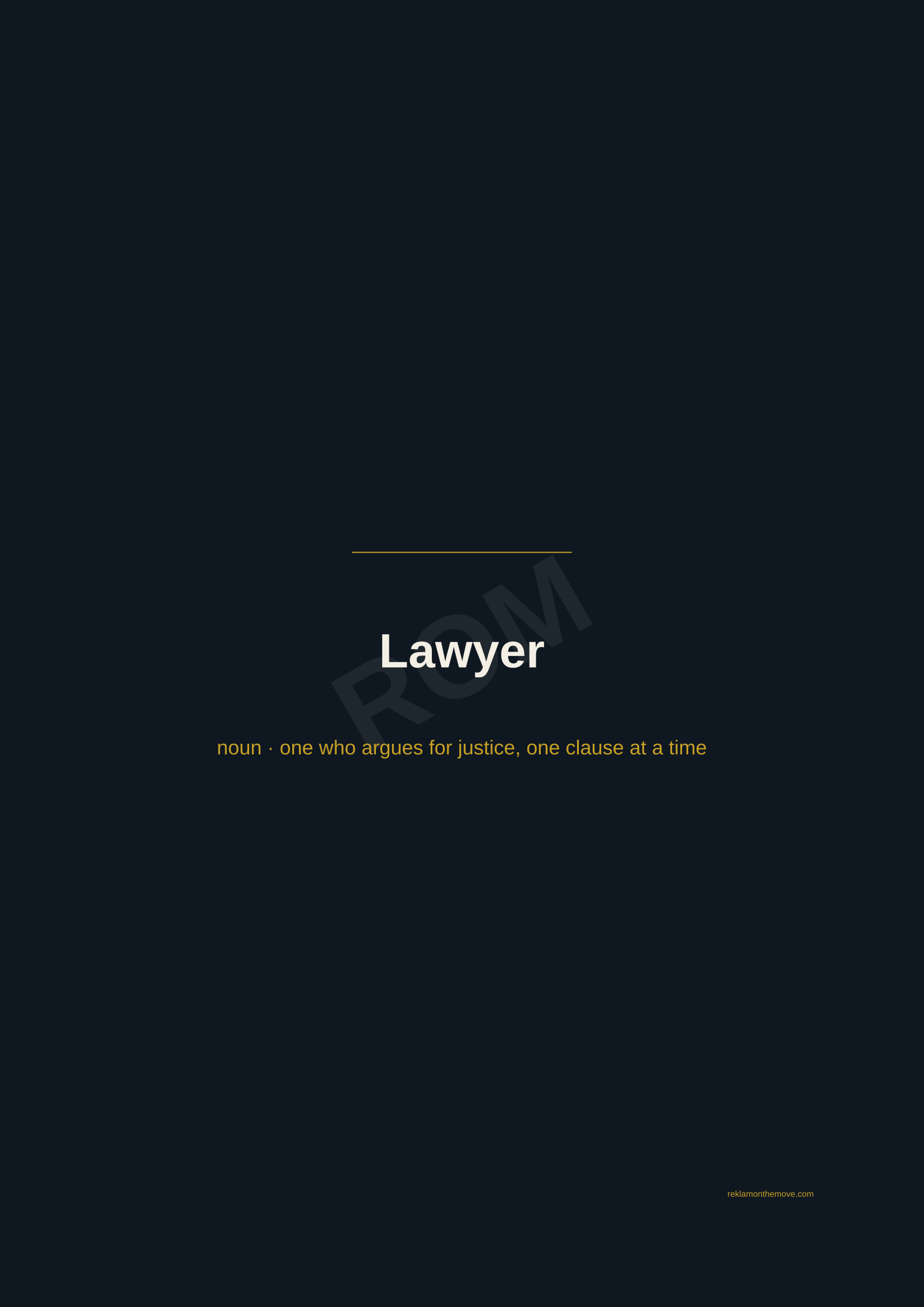 Lawyer · Gece — ROM dijital ürün önizlemesi (filigranlı)
