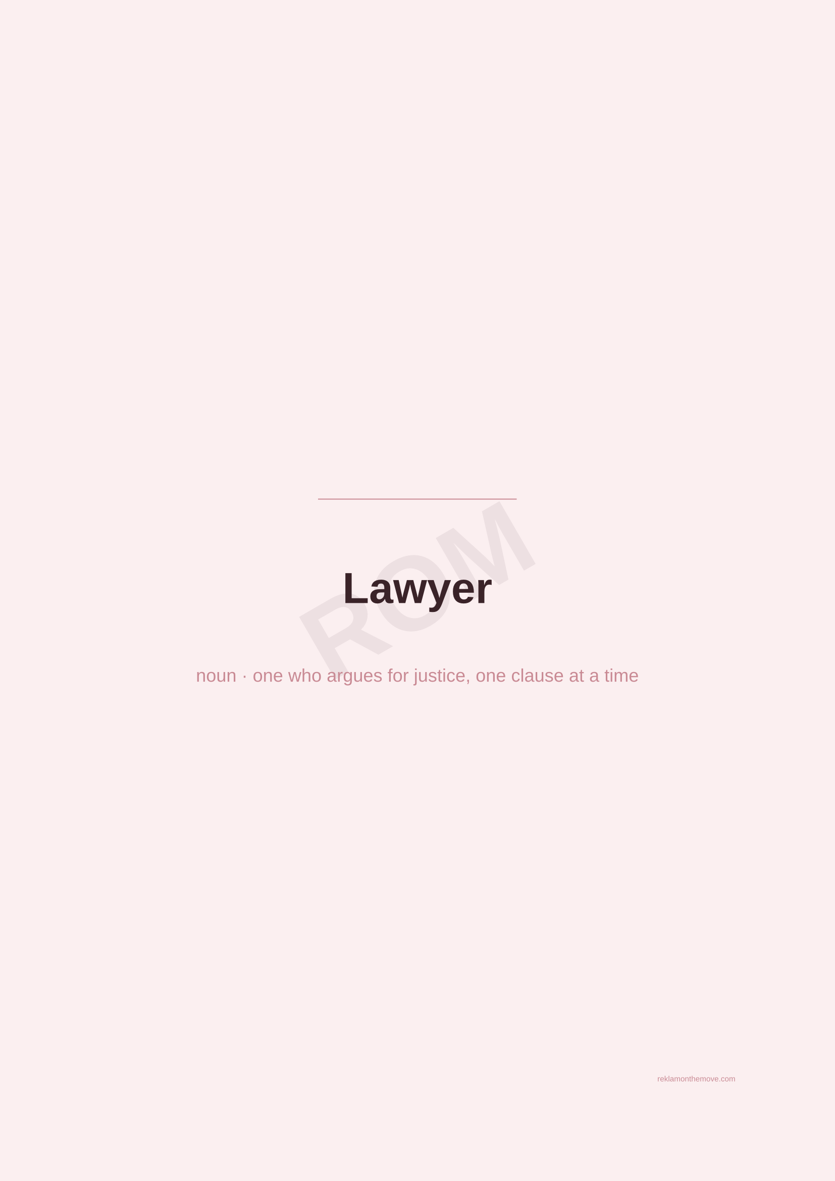 Lawyer · Gül — ROM dijital ürün önizlemesi (filigranlı)