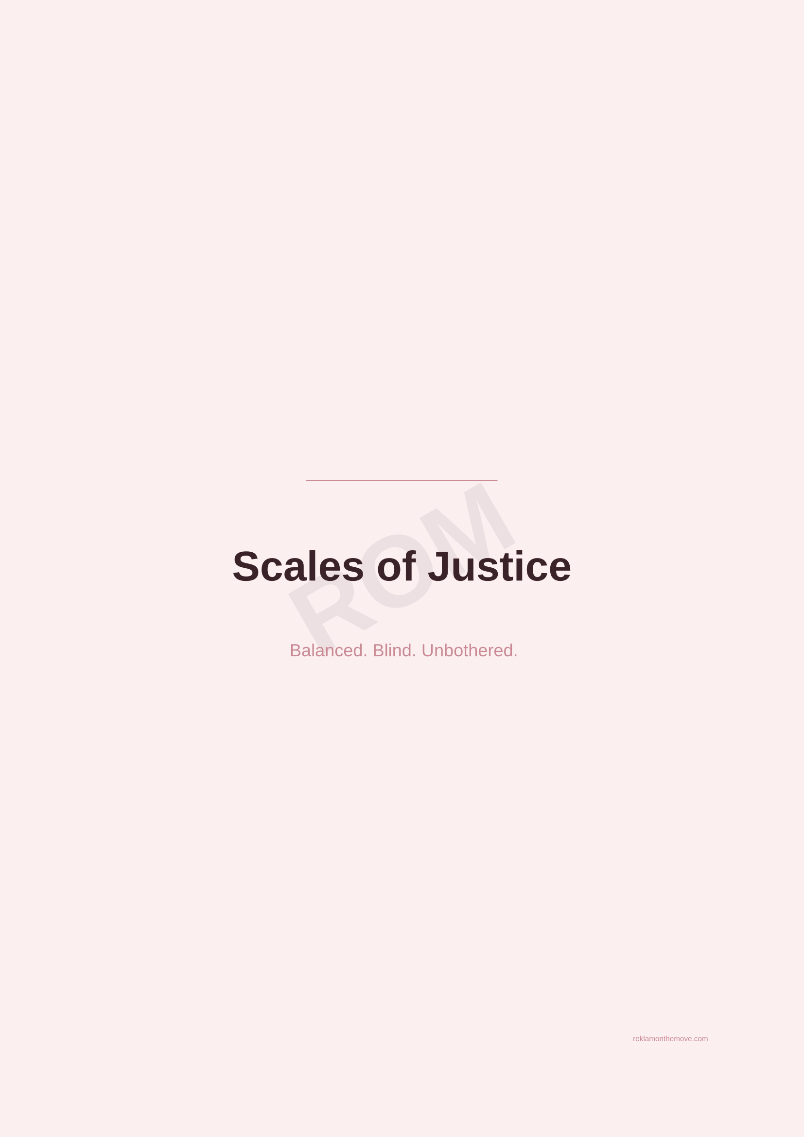 Scales of Justice · Gül — ROM dijital ürün önizlemesi (filigranlı)