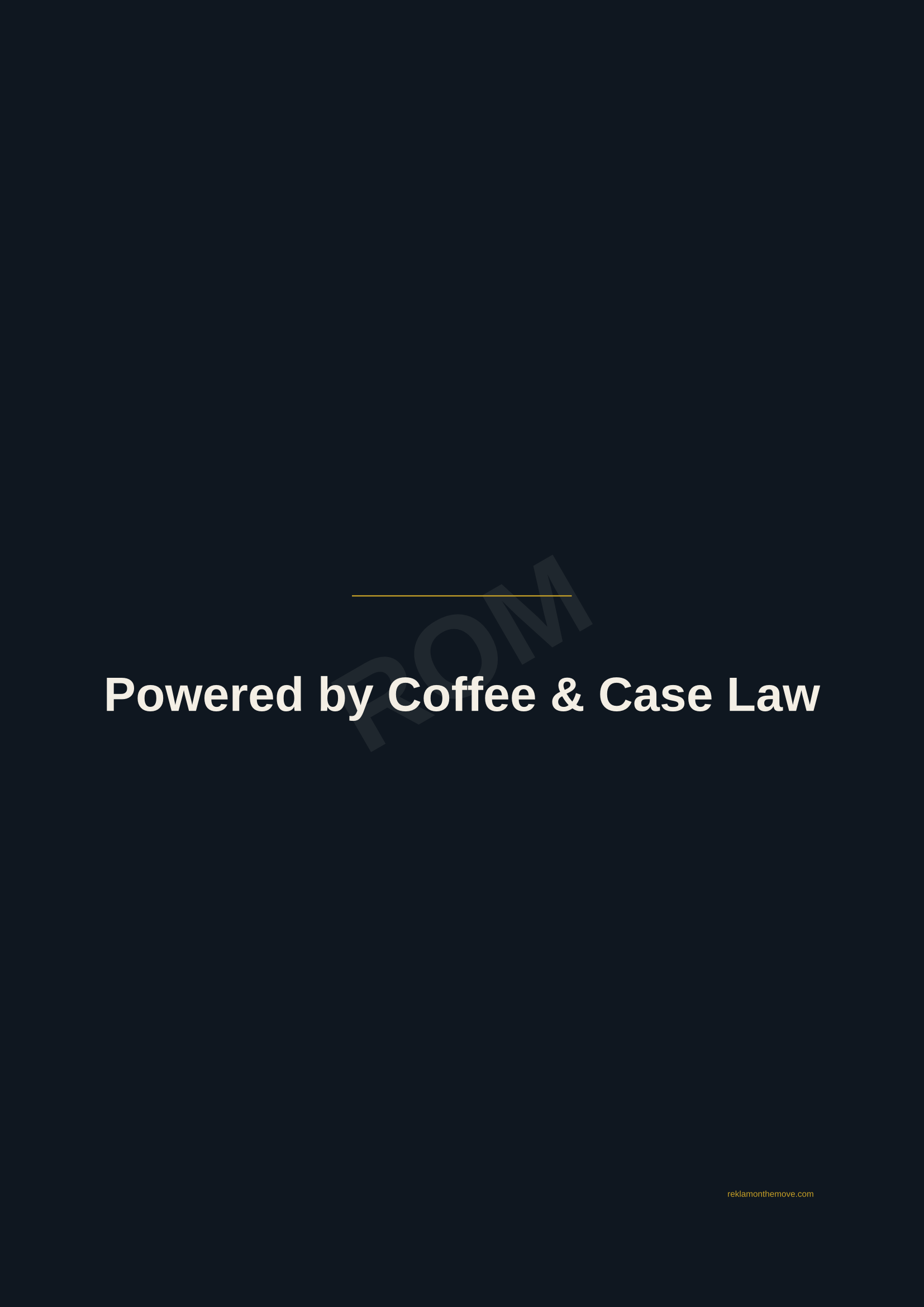 Powered by Coffee & Case Law · Gece — ROM dijital ürün önizlemesi (filigranlı)