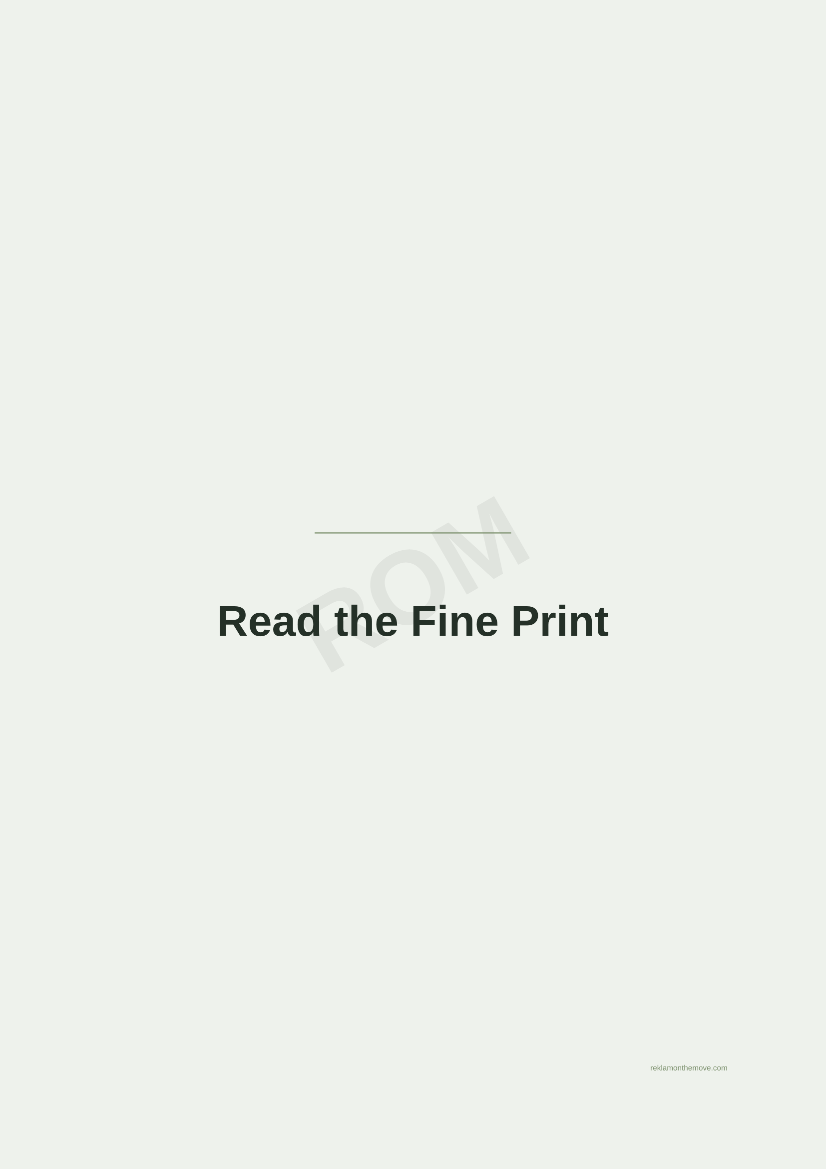 Read the Fine Print · Adaçayı — ROM dijital ürün önizlemesi (filigranlı)