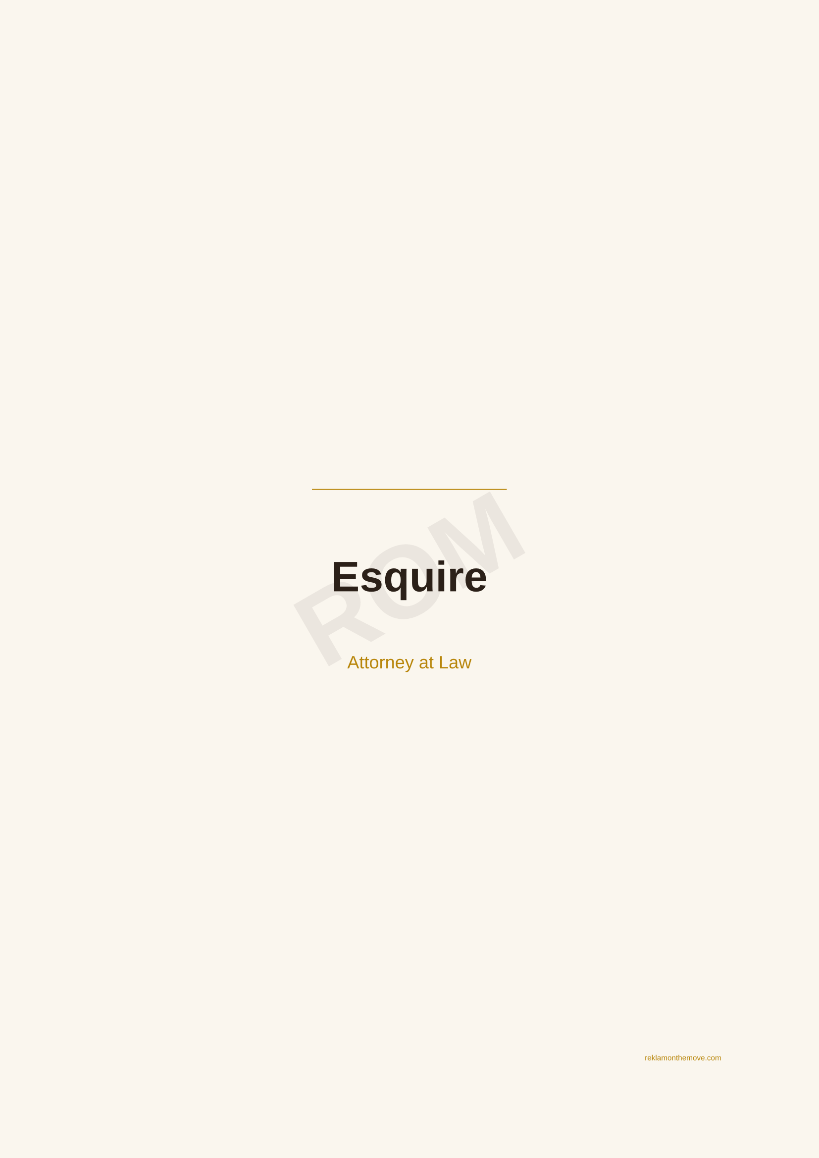 Esquire · Espresso — ROM dijital ürün önizlemesi (filigranlı)