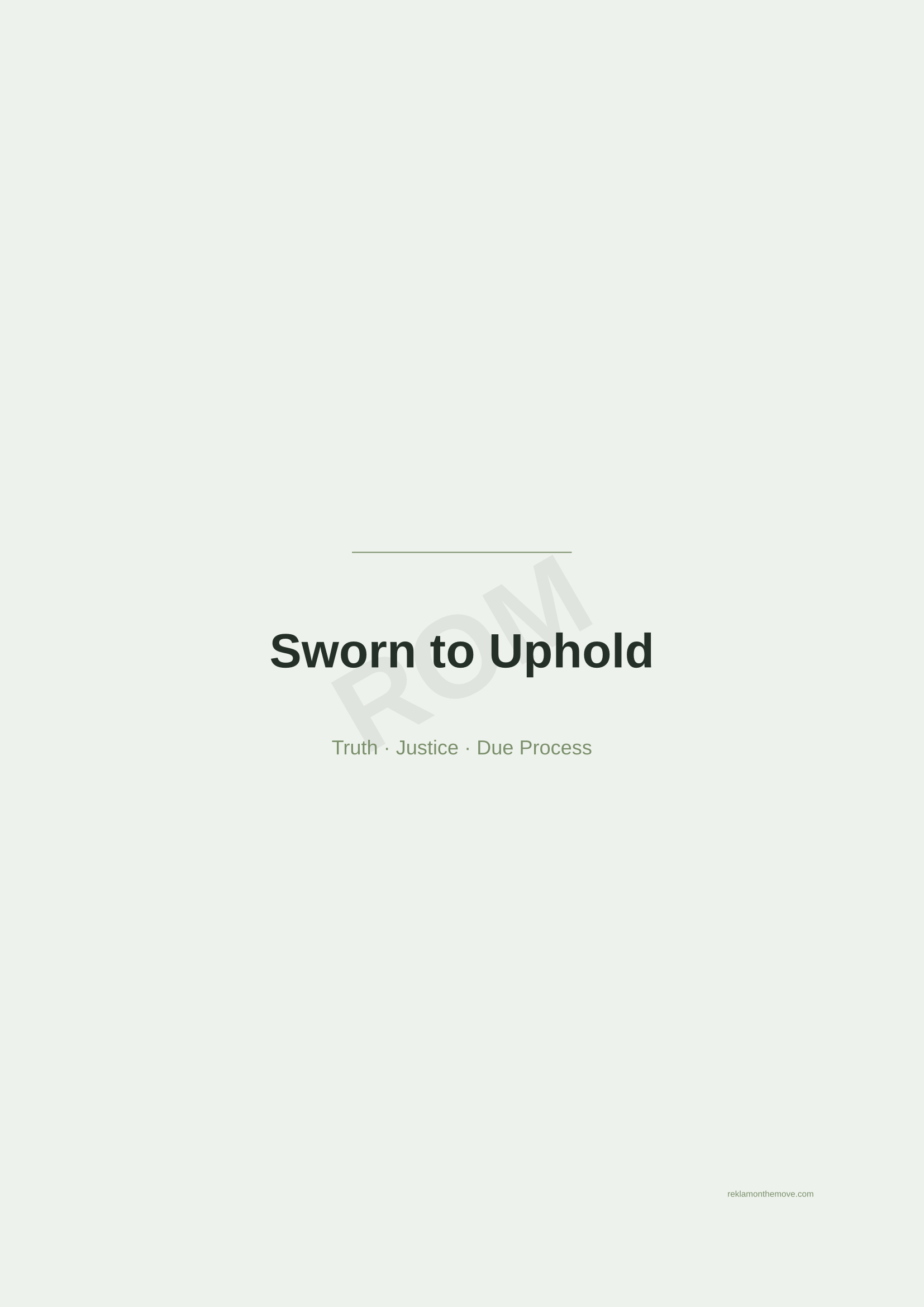 Sworn to Uphold · Adaçayı — ROM dijital ürün önizlemesi (filigranlı)