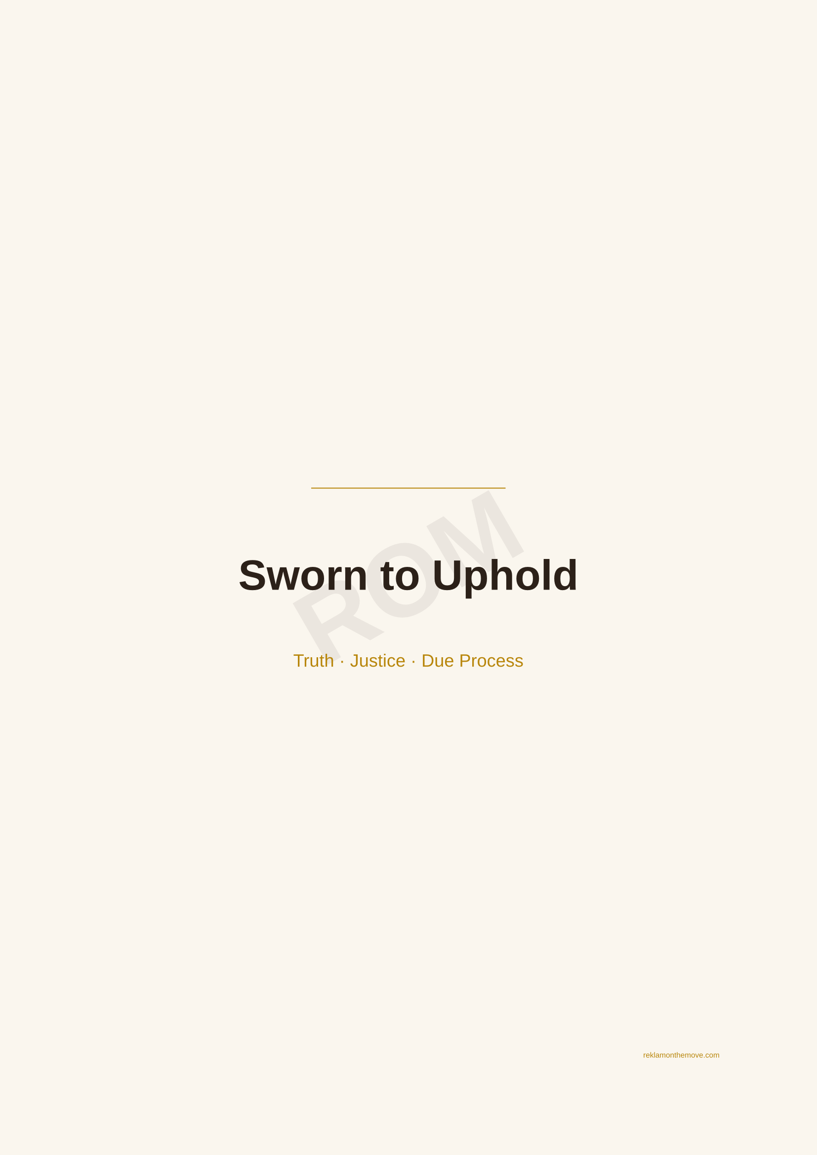 Sworn to Uphold · Espresso — ROM dijital ürün önizlemesi (filigranlı)
