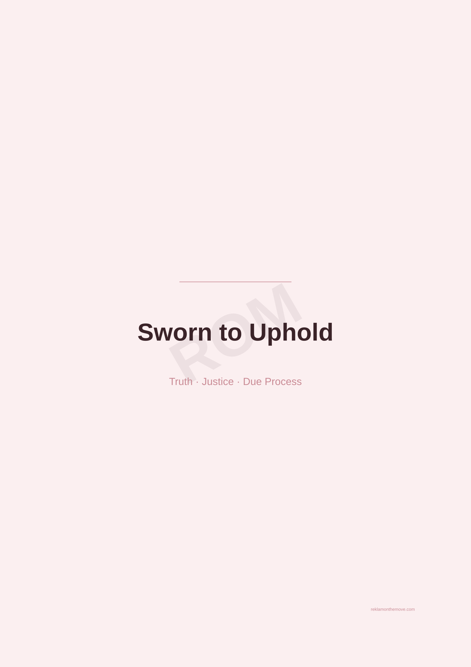 Sworn to Uphold · Gül — ROM dijital ürün önizlemesi (filigranlı)