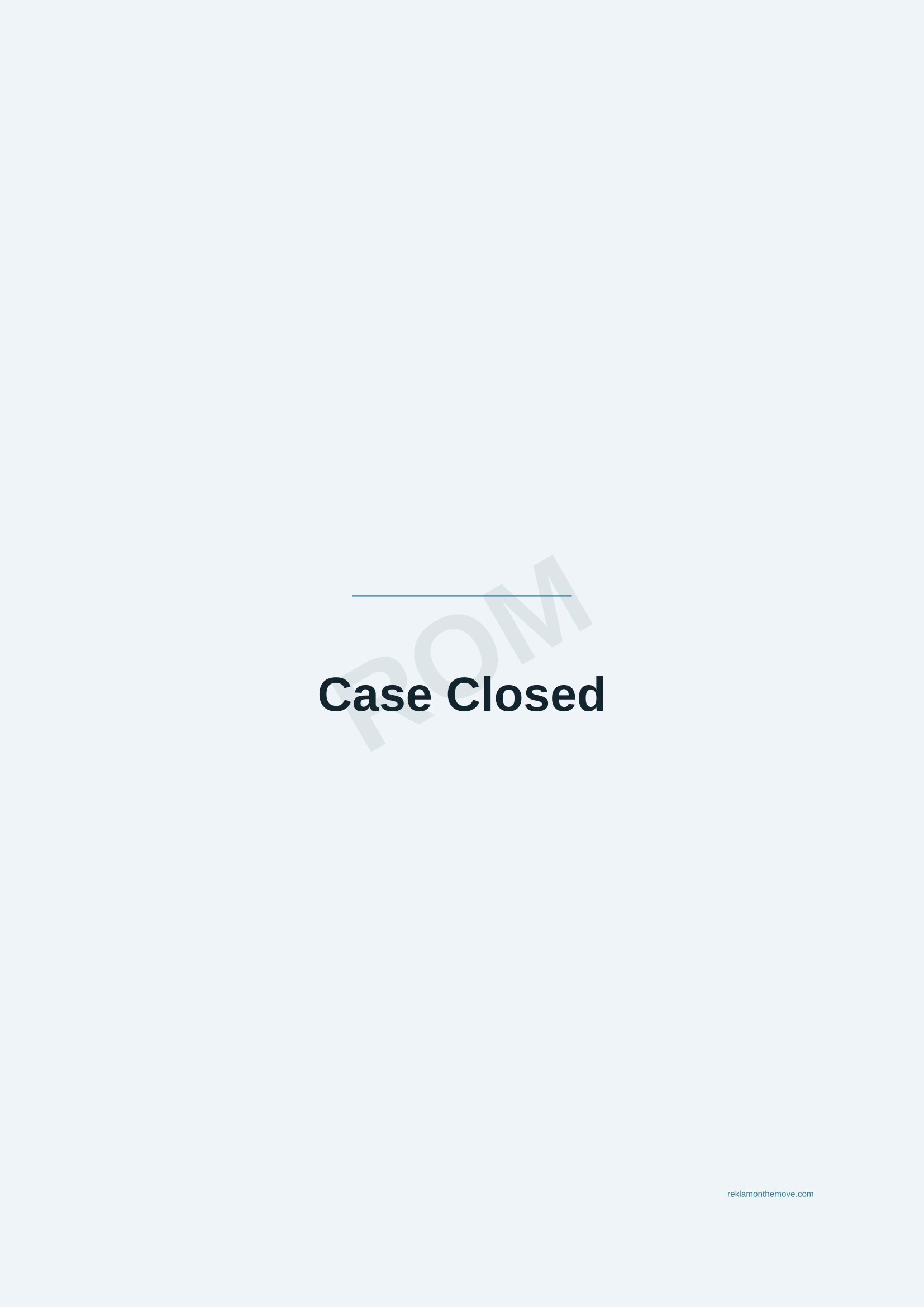 Case Closed · Okyanus — ROM dijital ürün önizlemesi (filigranlı)