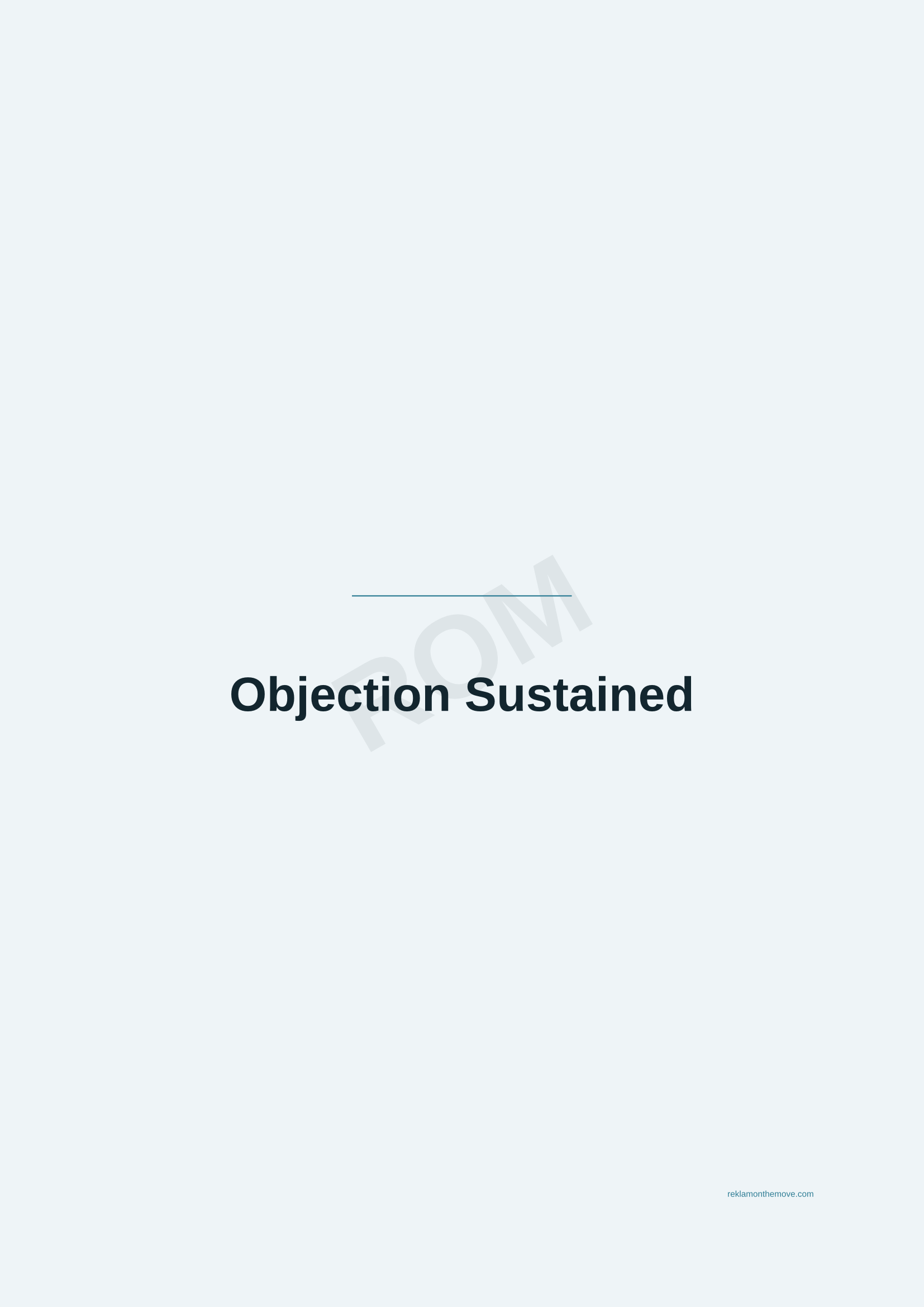 Objection Sustained · Okyanus — ROM dijital ürün önizlemesi (filigranlı)