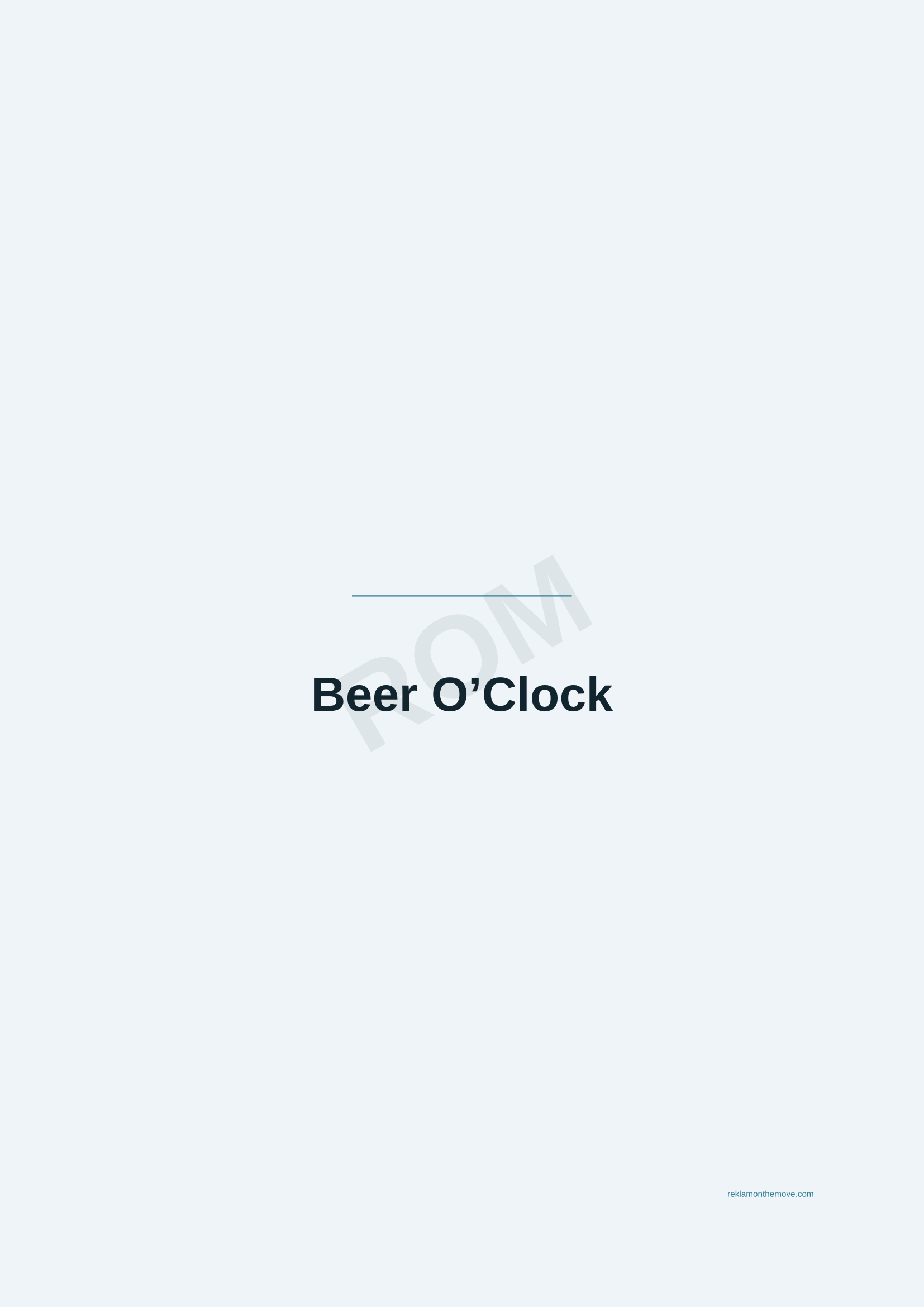 Beer O'Clock · Okyanus — ROM dijital ürün önizlemesi (filigranlı)