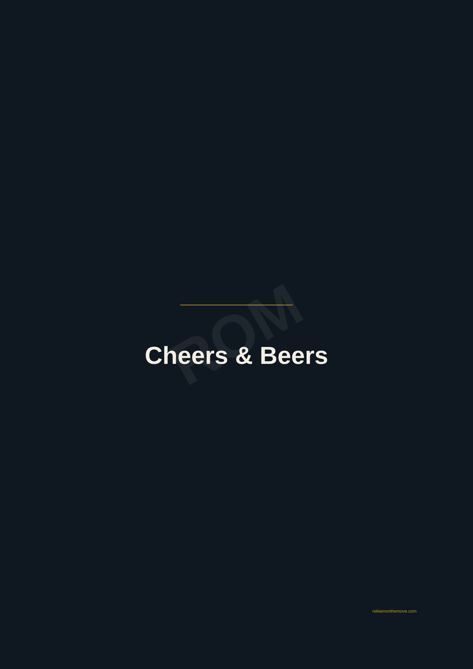 Cheers & Beers · Gece — ROM dijital ürün önizlemesi (filigranlı)