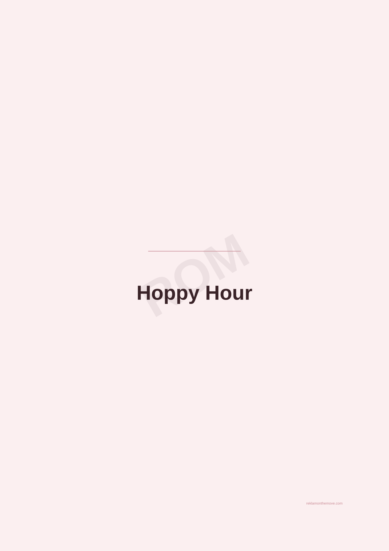 Hoppy Hour · Gül — ROM dijital ürün önizlemesi (filigranlı)