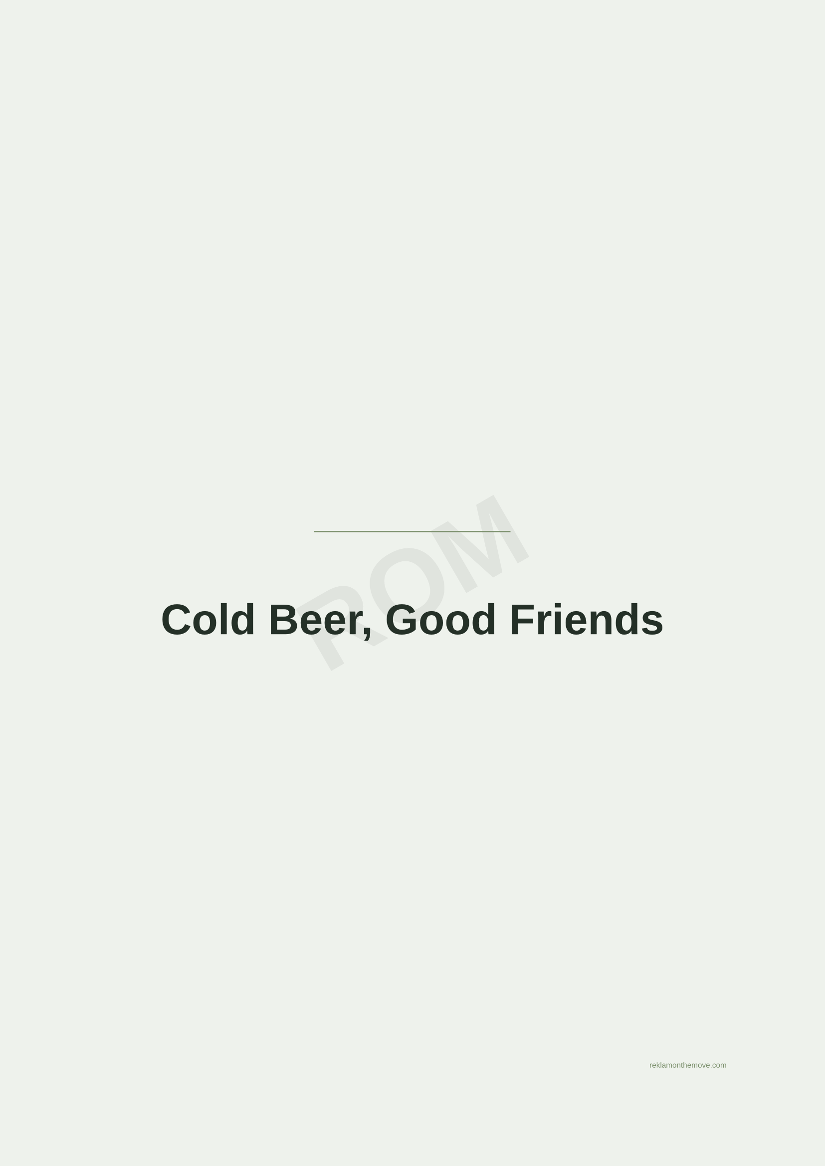 Cold Beer, Good Friends · Adaçayı — ROM dijital ürün önizlemesi (filigranlı)