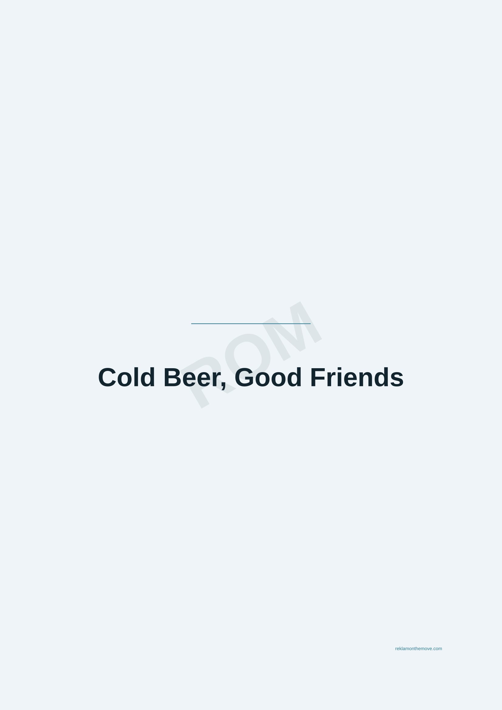 Cold Beer, Good Friends · Okyanus — ROM dijital ürün önizlemesi (filigranlı)