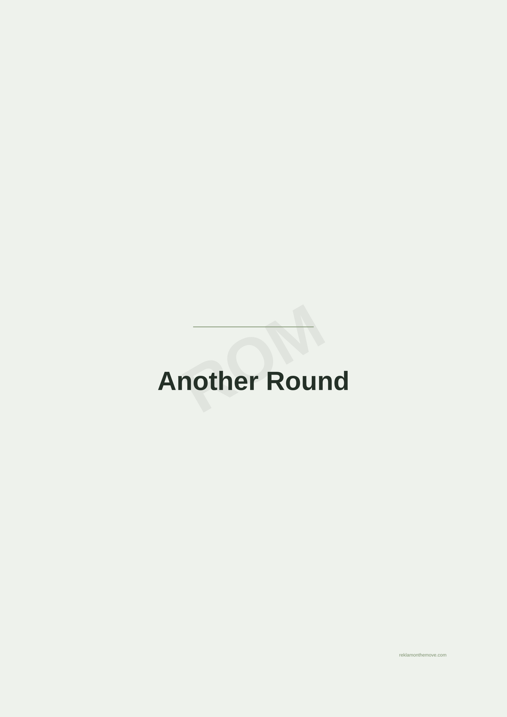 Another Round · Adaçayı — ROM dijital ürün önizlemesi (filigranlı)