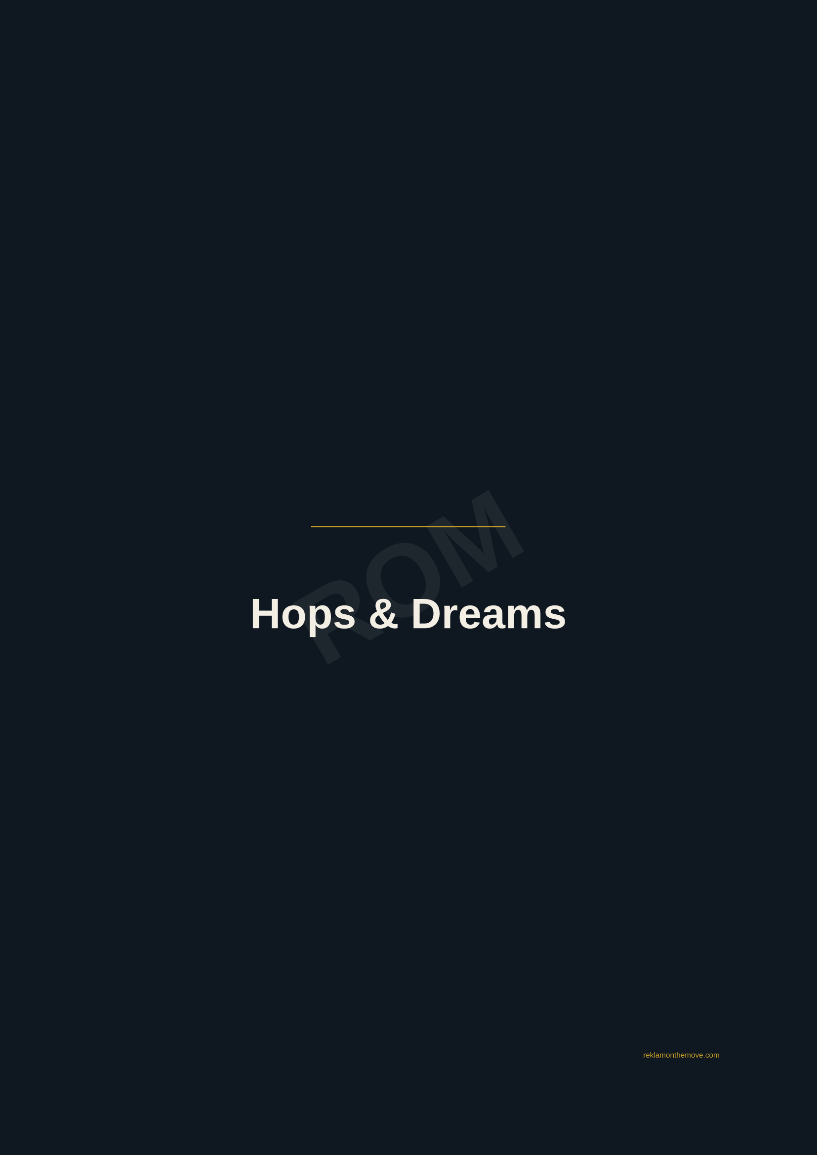 Hops & Dreams · Gece — ROM dijital ürün önizlemesi (filigranlı)