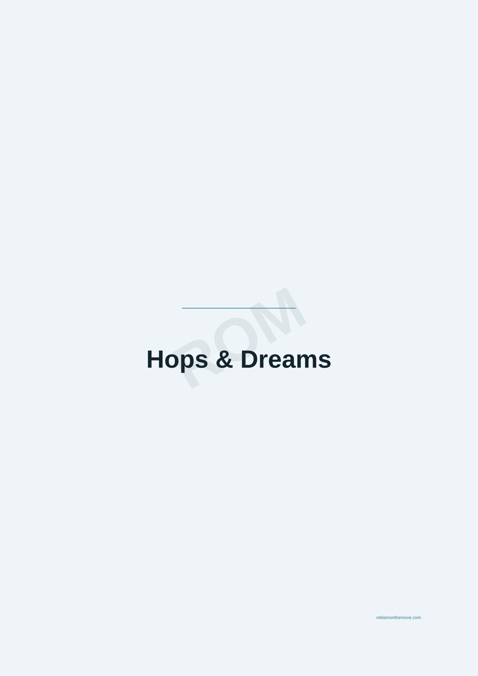 Hops & Dreams · Okyanus — ROM dijital ürün önizlemesi (filigranlı)