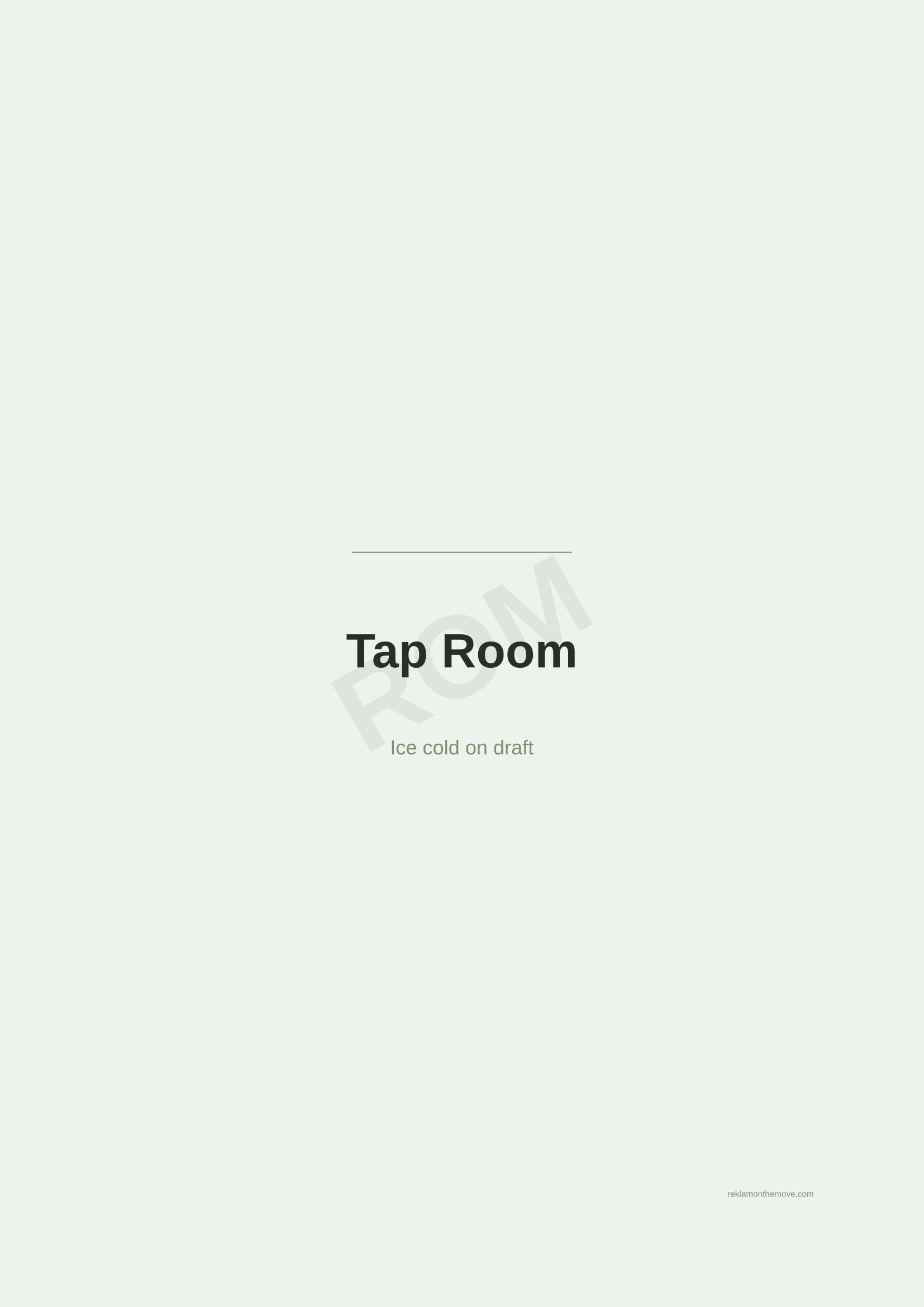 Tap Room · Adaçayı — ROM dijital ürün önizlemesi (filigranlı)