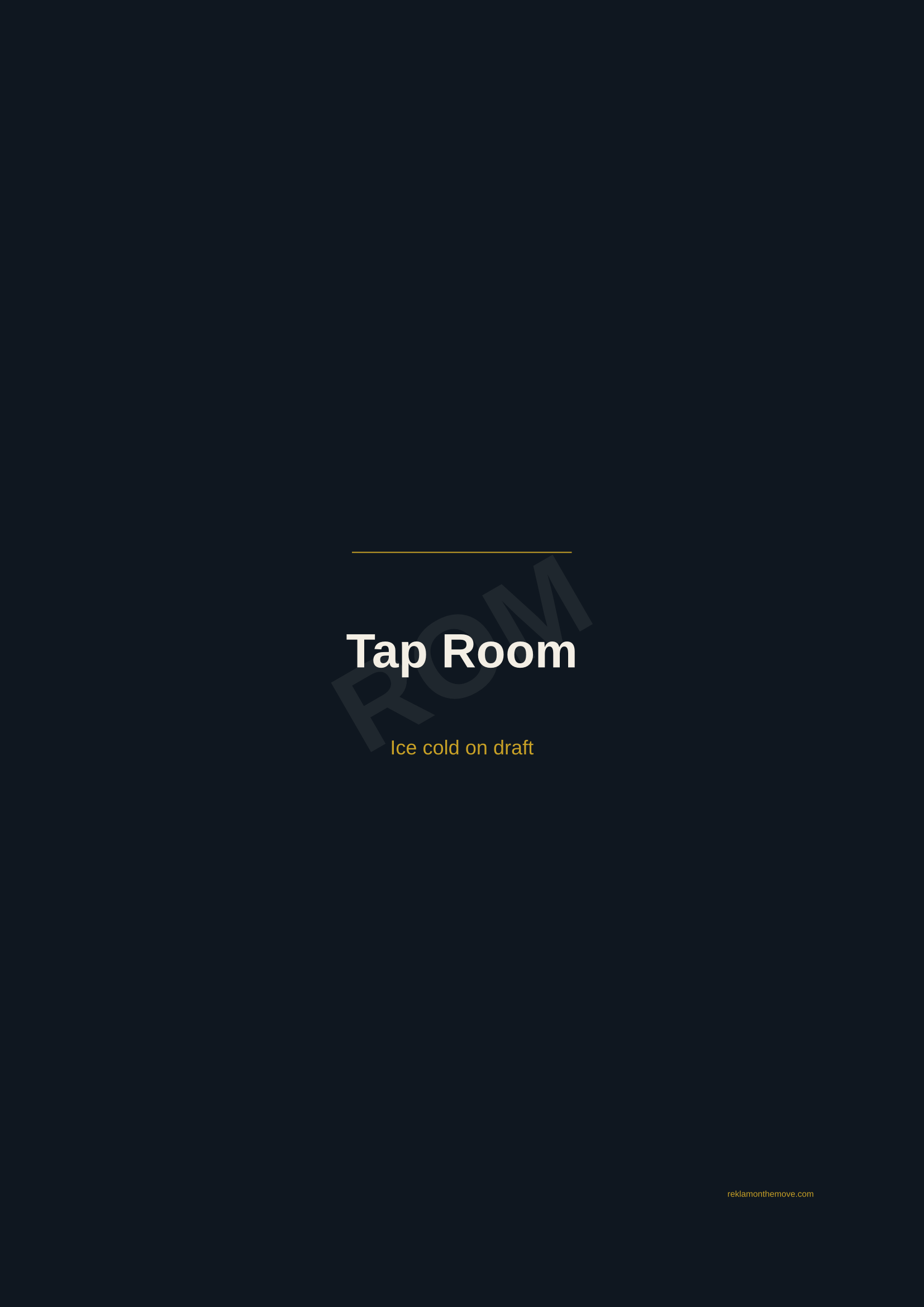 Tap Room · Gece — ROM dijital ürün önizlemesi (filigranlı)