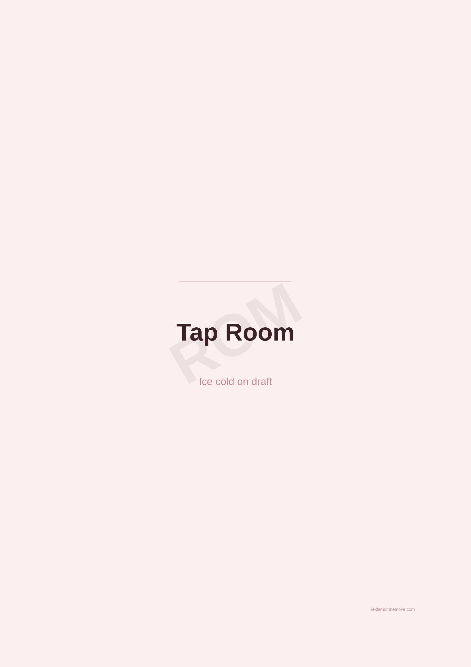 Tap Room · Gül — ROM dijital ürün önizlemesi (filigranlı)