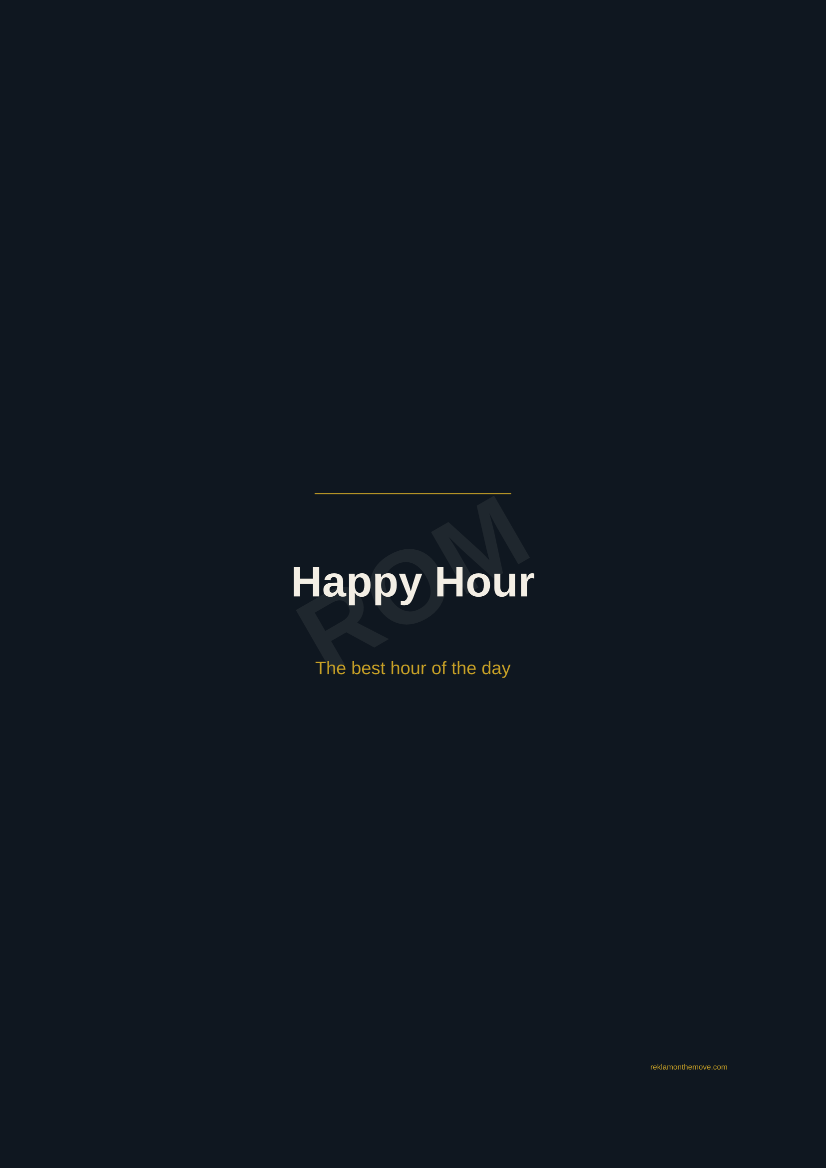 Happy Hour · Gece — ROM dijital ürün önizlemesi (filigranlı)
