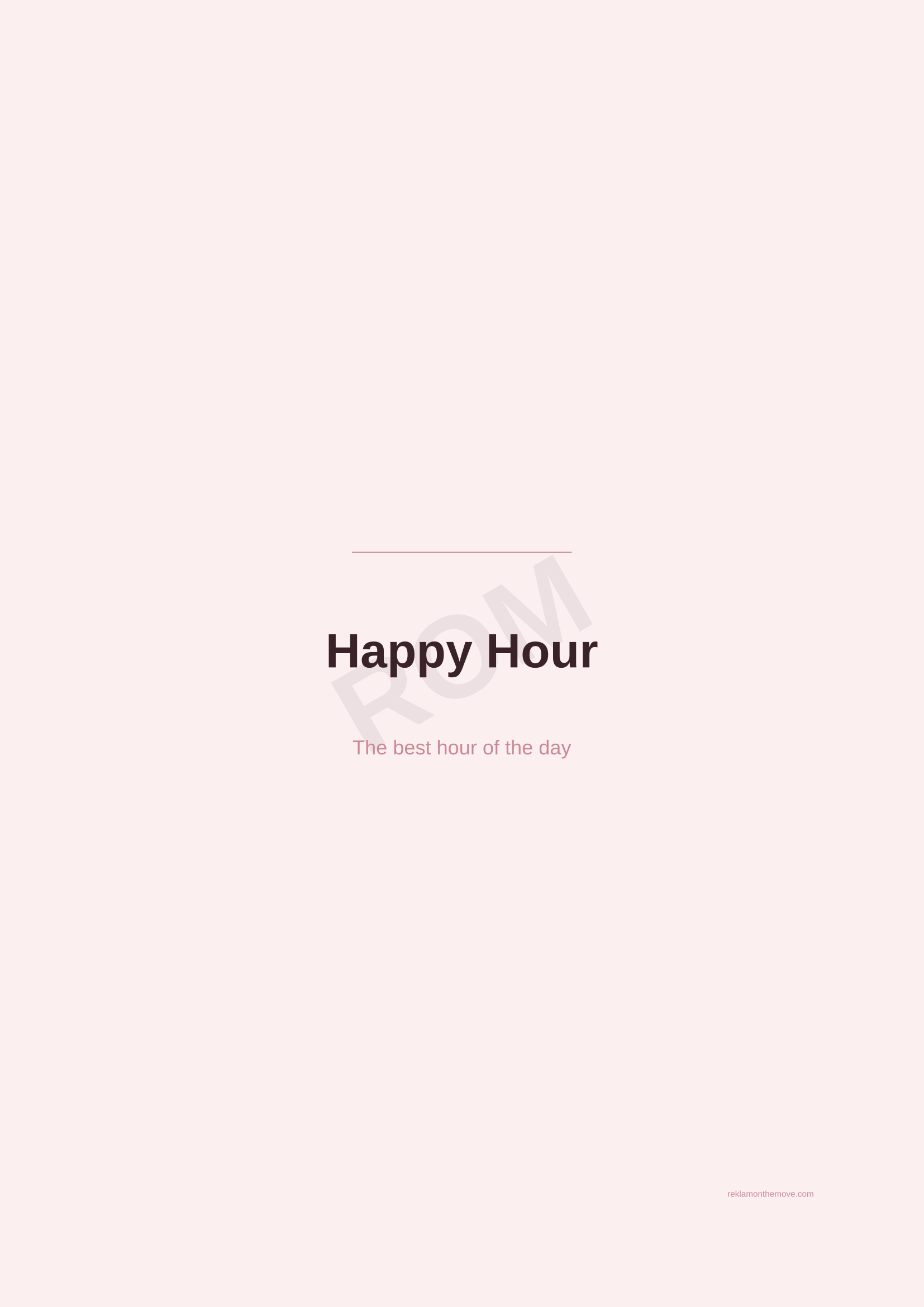 Happy Hour · Gül — ROM dijital ürün önizlemesi (filigranlı)