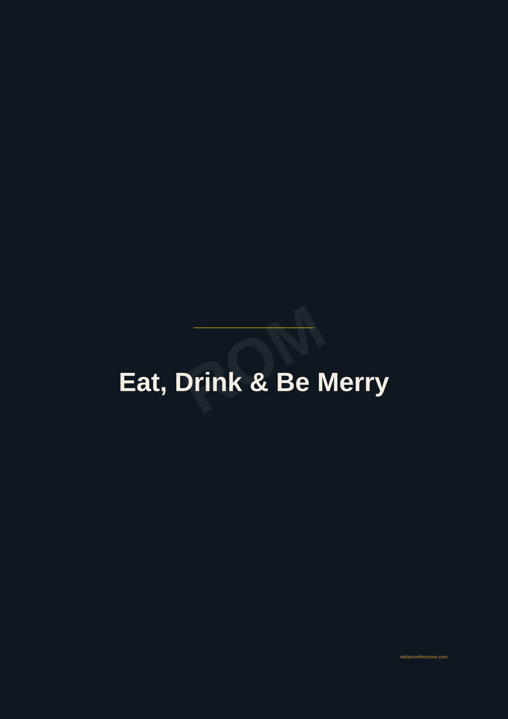 Eat, Drink & Be Merry · Gece — ROM dijital ürün önizlemesi (filigranlı)