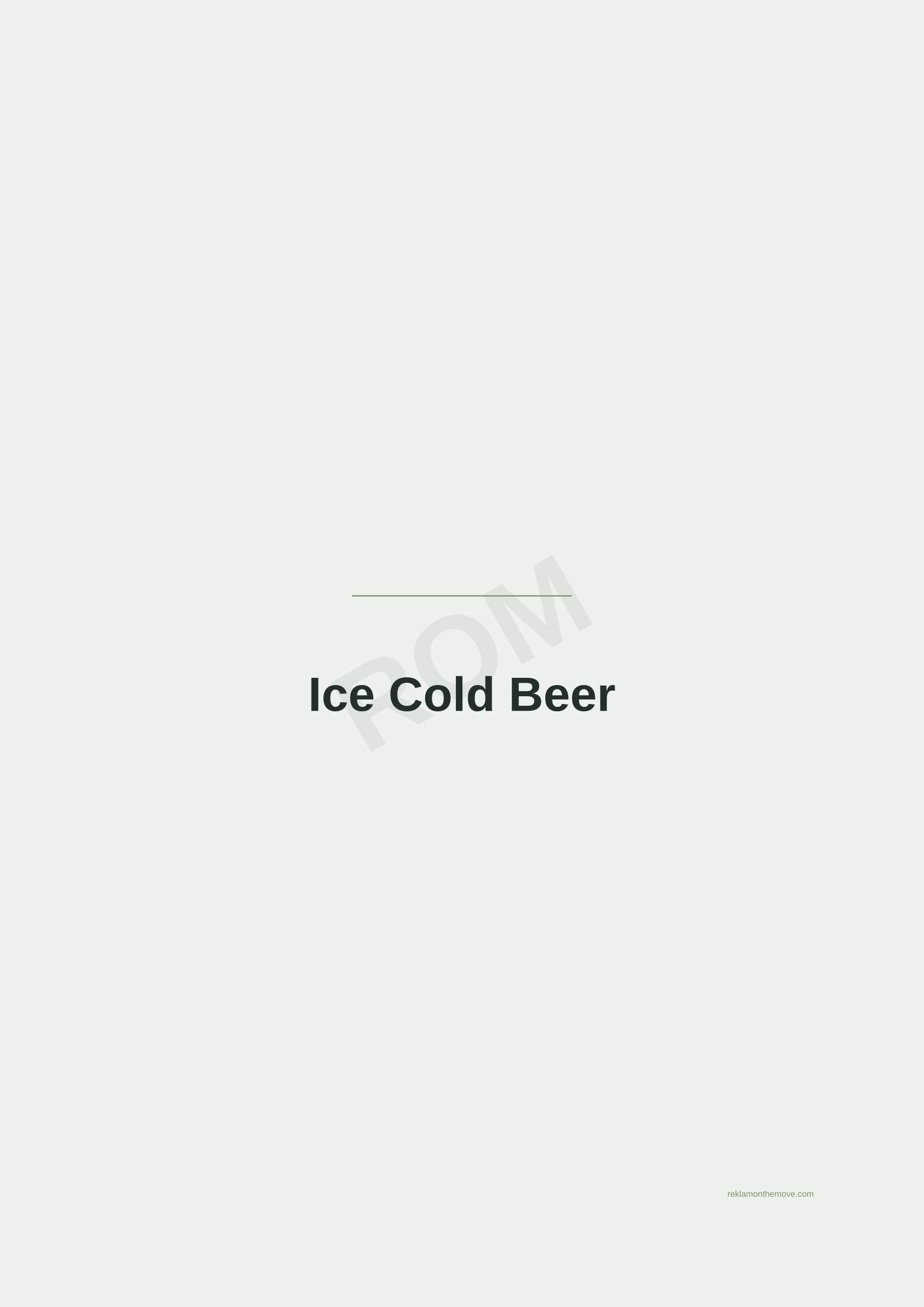 Ice Cold Beer · Adaçayı — ROM dijital ürün önizlemesi (filigranlı)