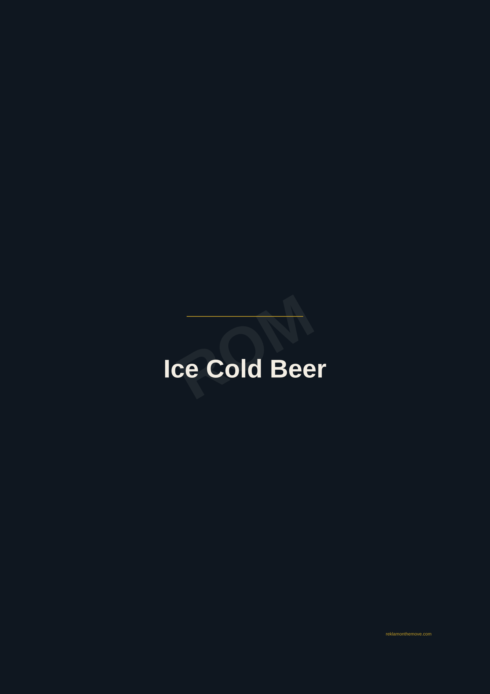 Ice Cold Beer · Gece — ROM dijital ürün önizlemesi (filigranlı)