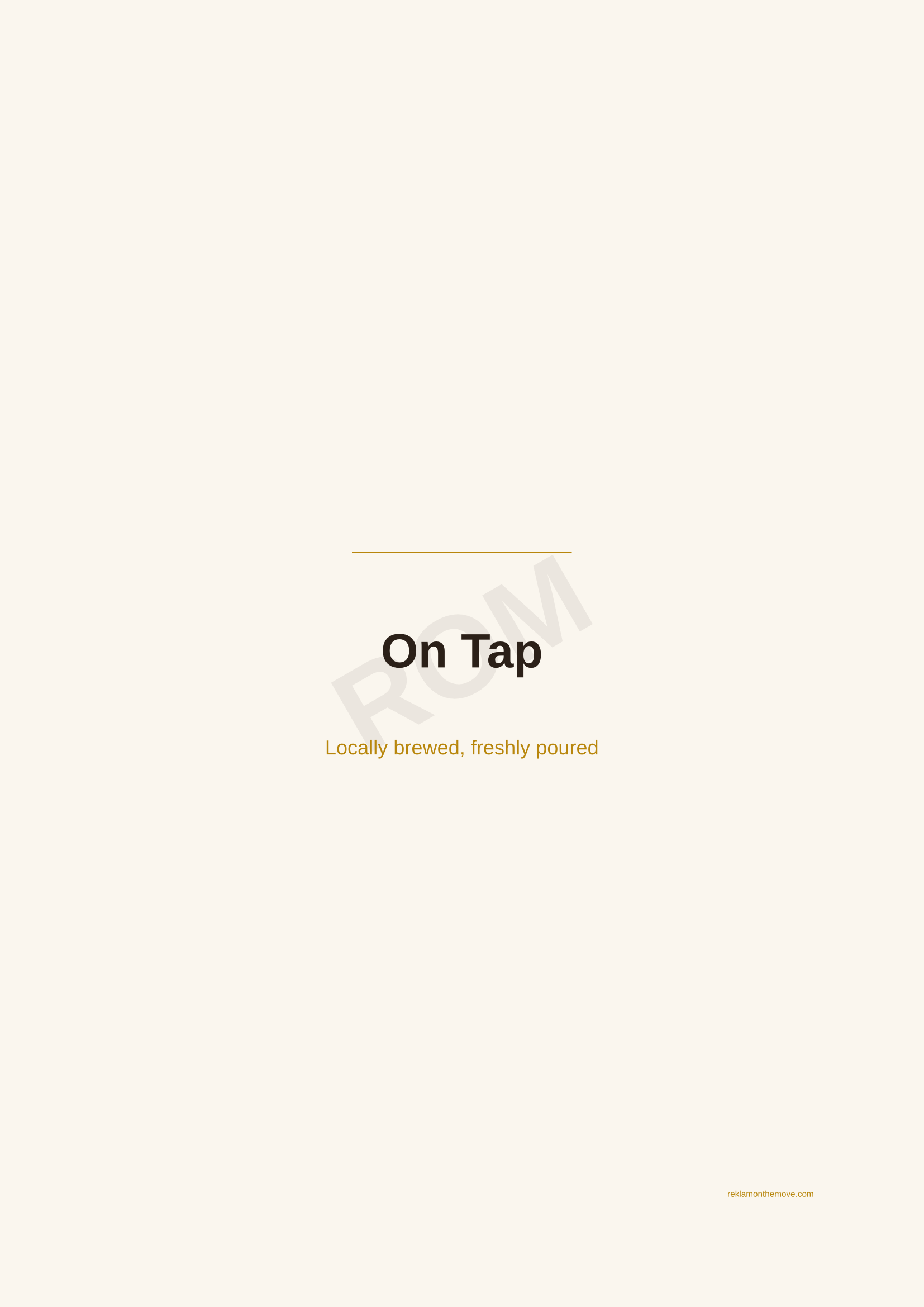 On Tap · Espresso — ROM dijital ürün önizlemesi (filigranlı)