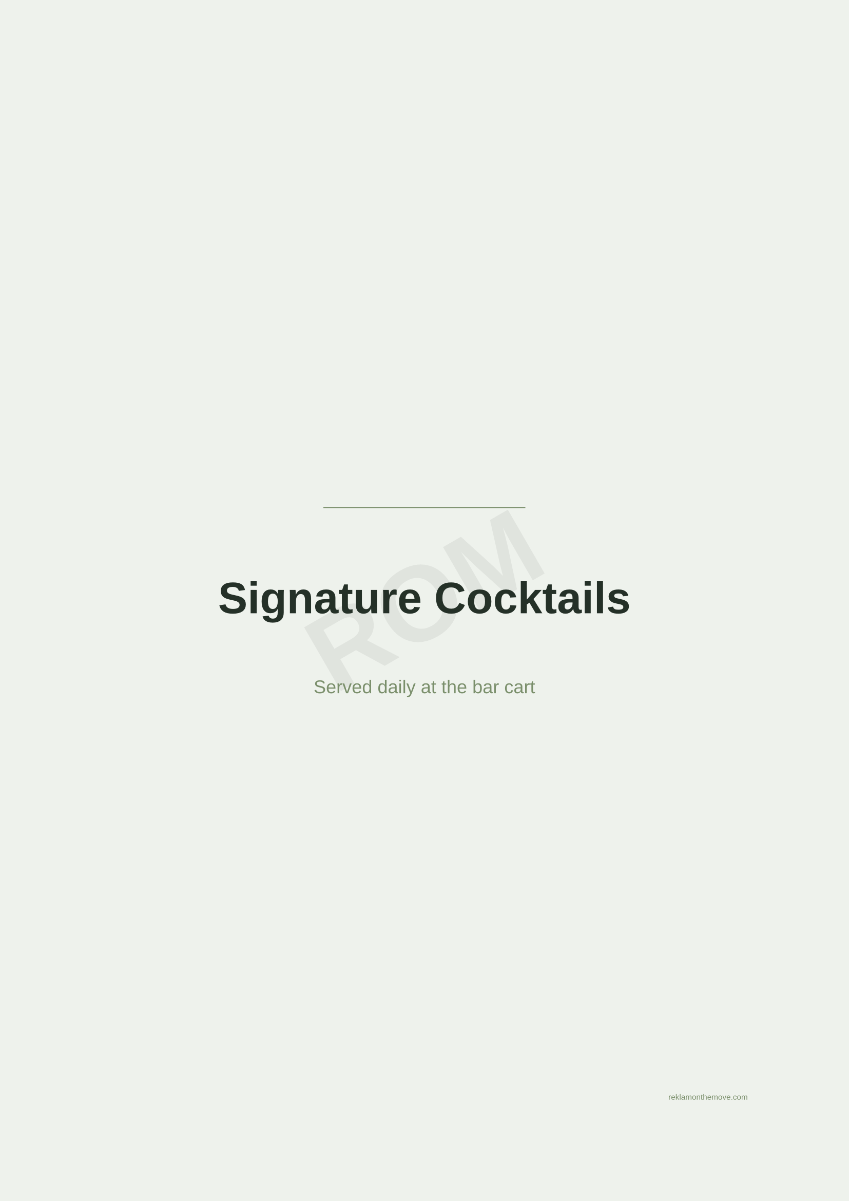 Signature Cocktails · Adaçayı — ROM dijital ürün önizlemesi (filigranlı)