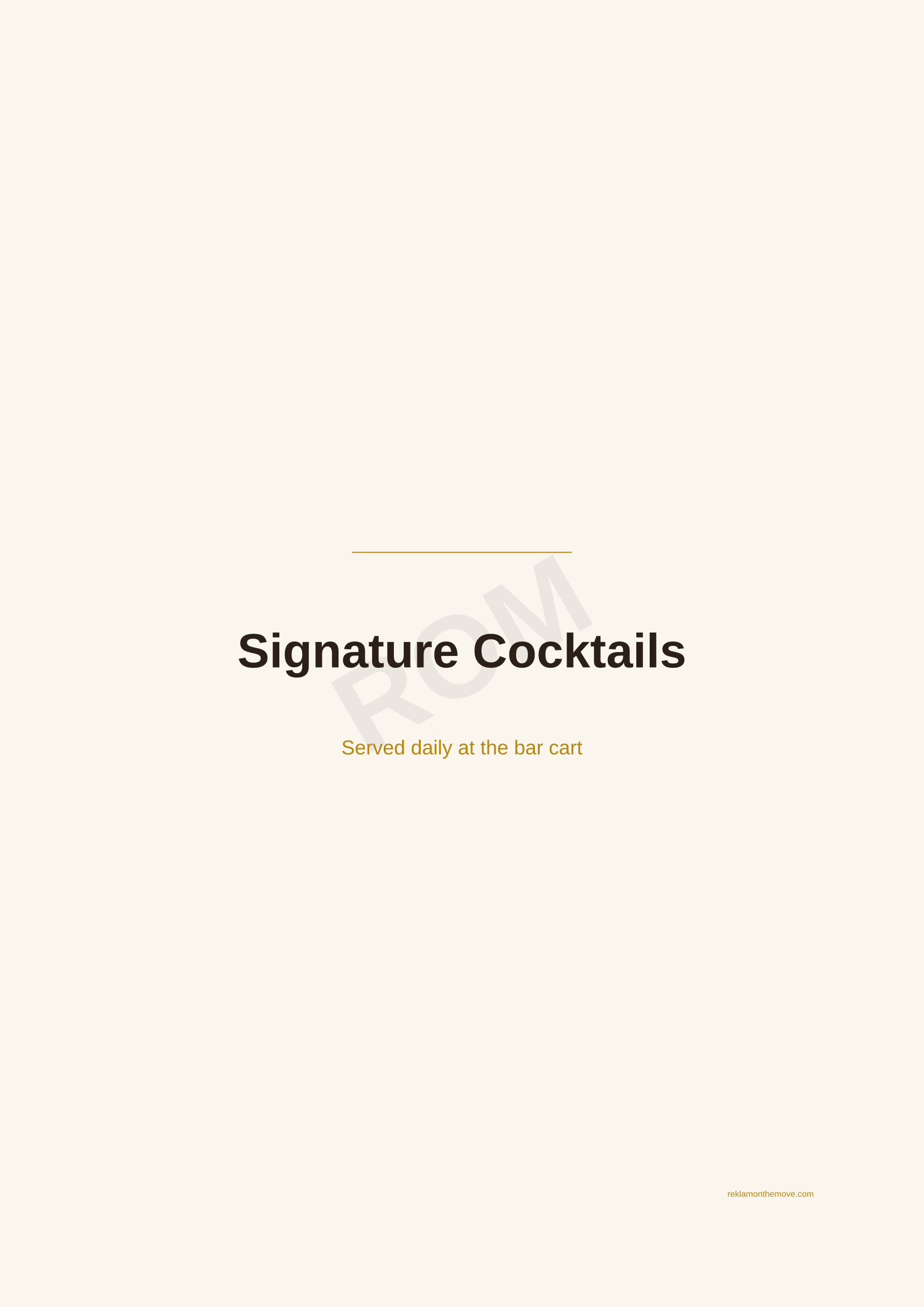 Signature Cocktails · Espresso — ROM dijital ürün önizlemesi (filigranlı)