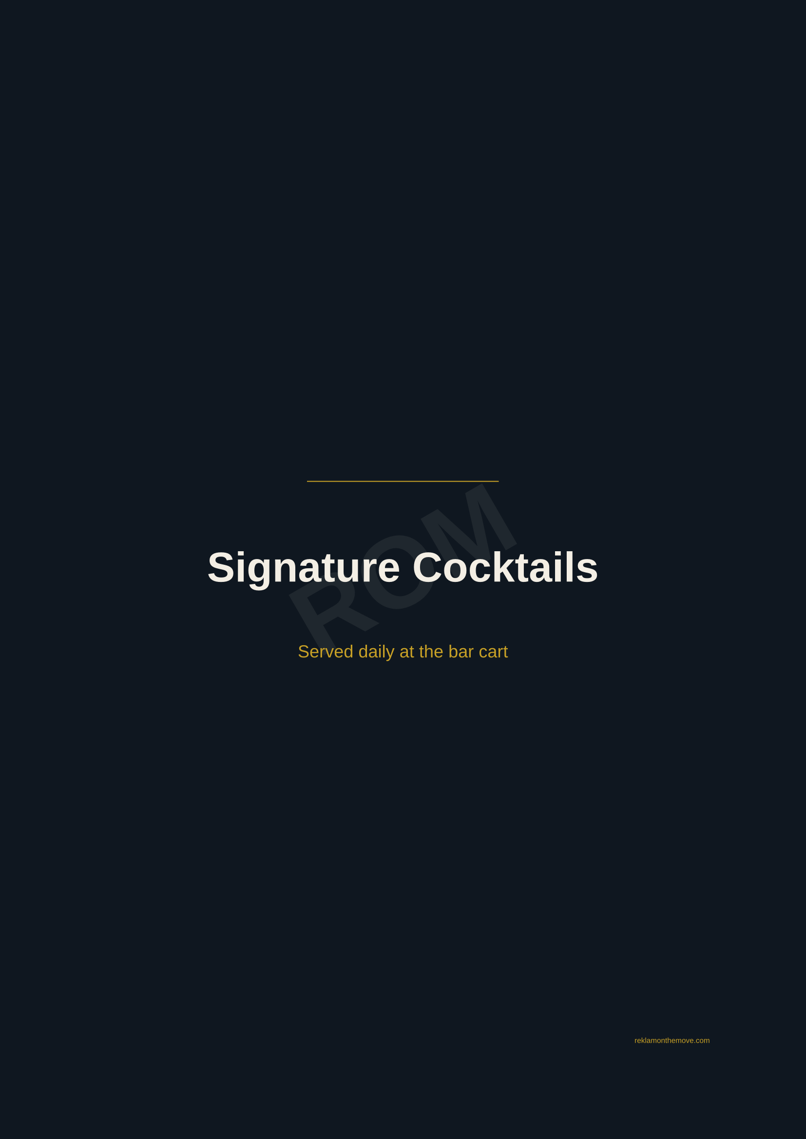 Signature Cocktails · Gece — ROM dijital ürün önizlemesi (filigranlı)