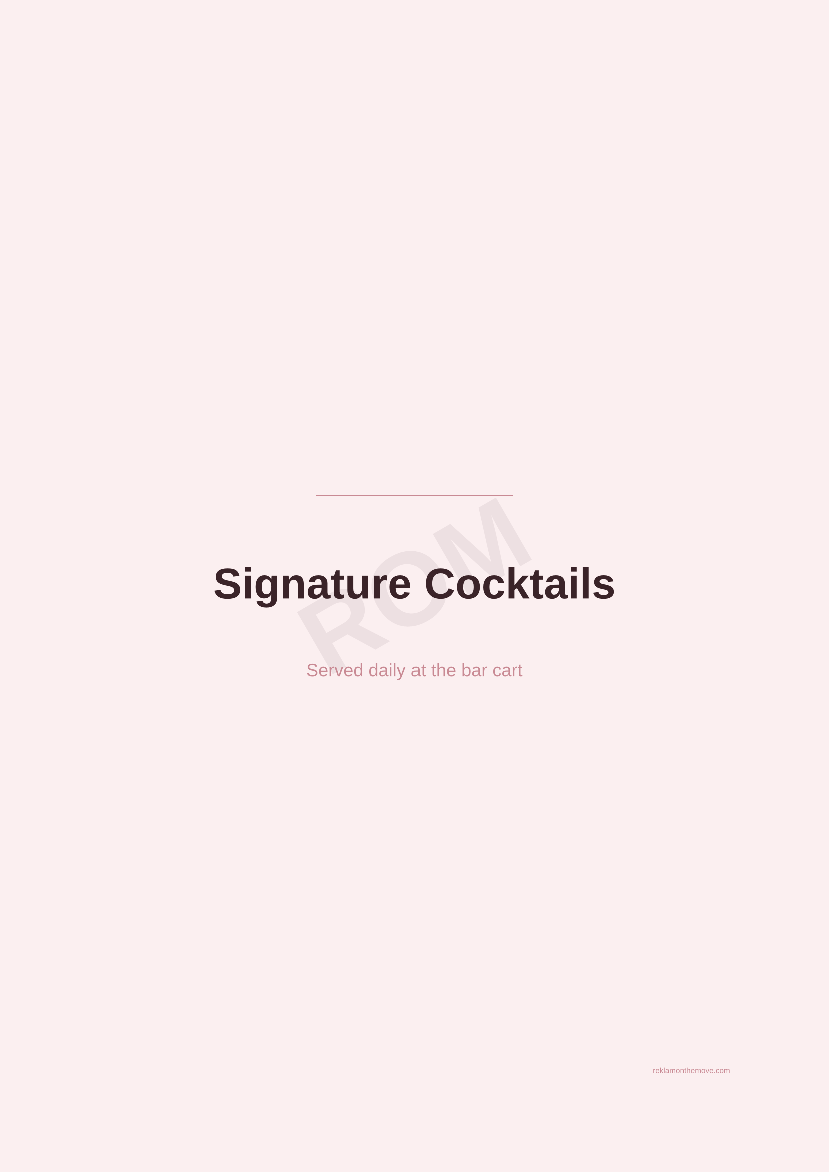Signature Cocktails · Gül — ROM dijital ürün önizlemesi (filigranlı)