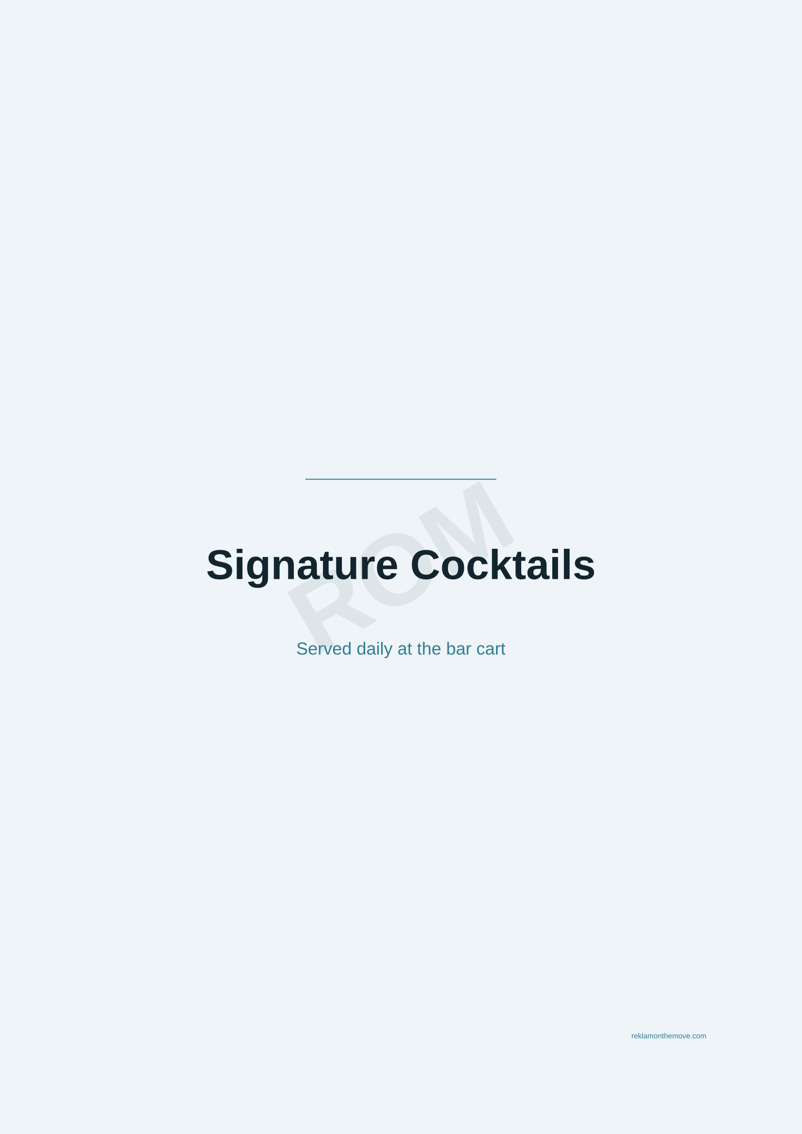 Signature Cocktails · Okyanus — ROM dijital ürün önizlemesi (filigranlı)