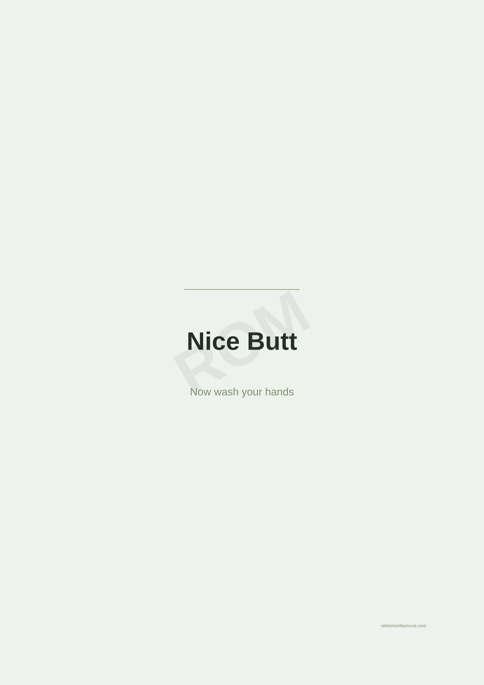 Nice Butt · Adaçayı — ROM dijital ürün önizlemesi (filigranlı)