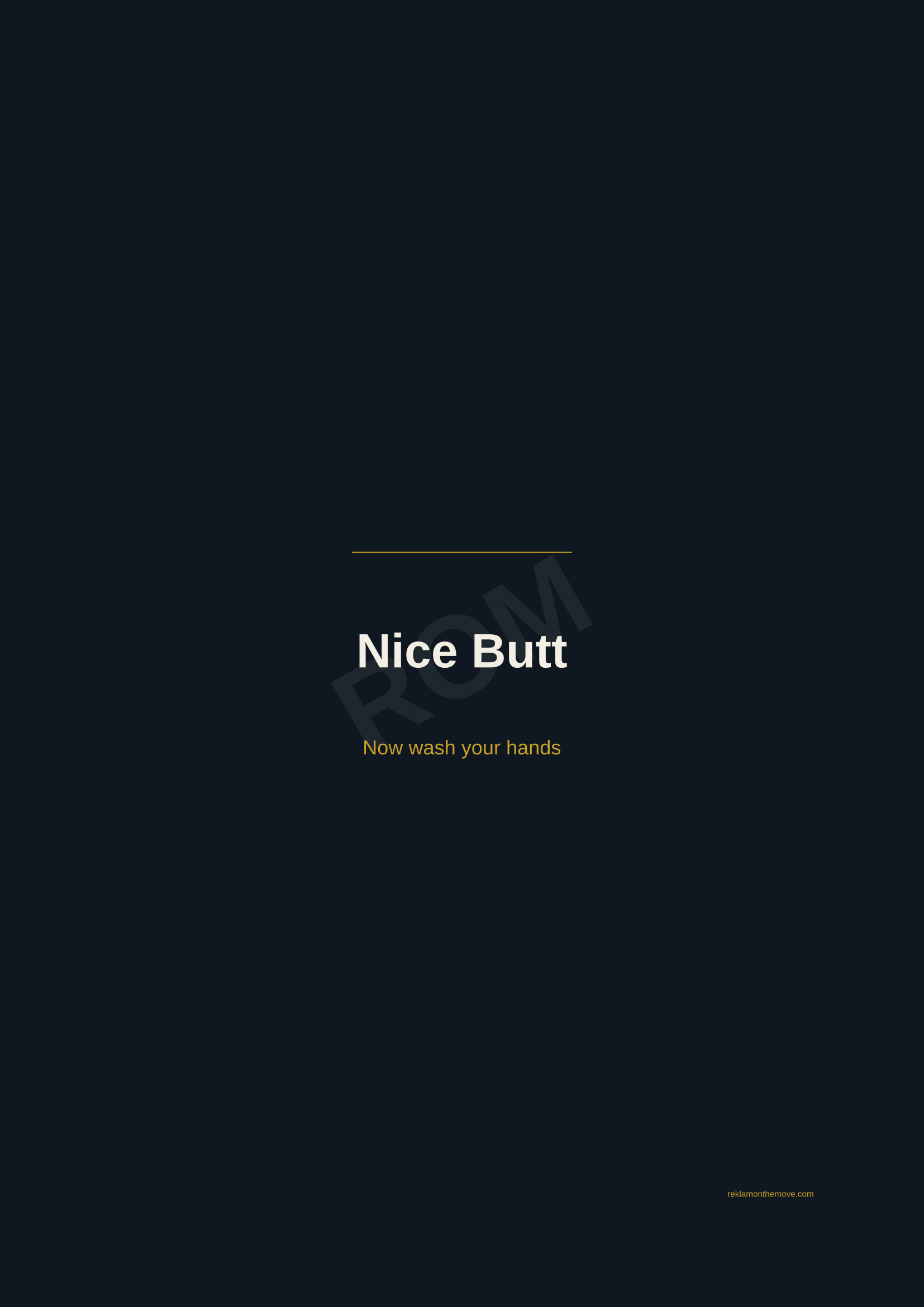 Nice Butt · Gece — ROM dijital ürün önizlemesi (filigranlı)