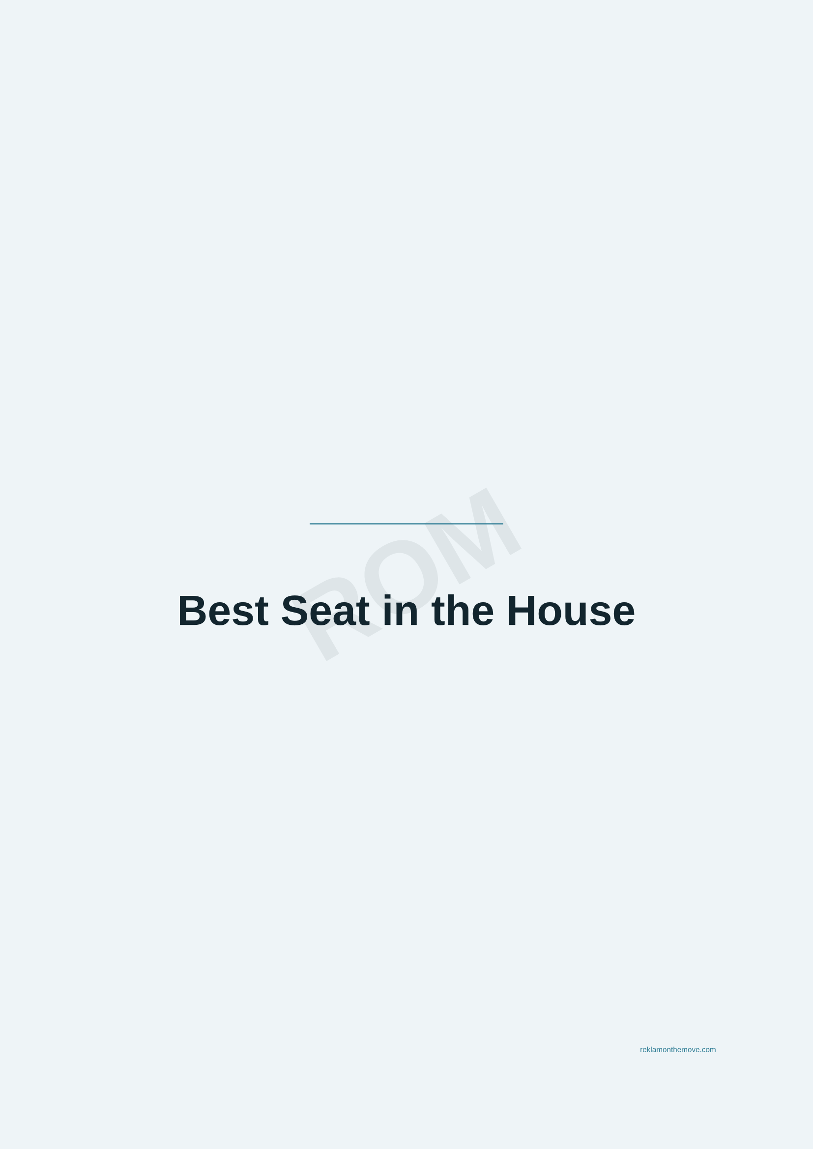 Best Seat in the House · Okyanus — ROM dijital ürün önizlemesi (filigranlı)