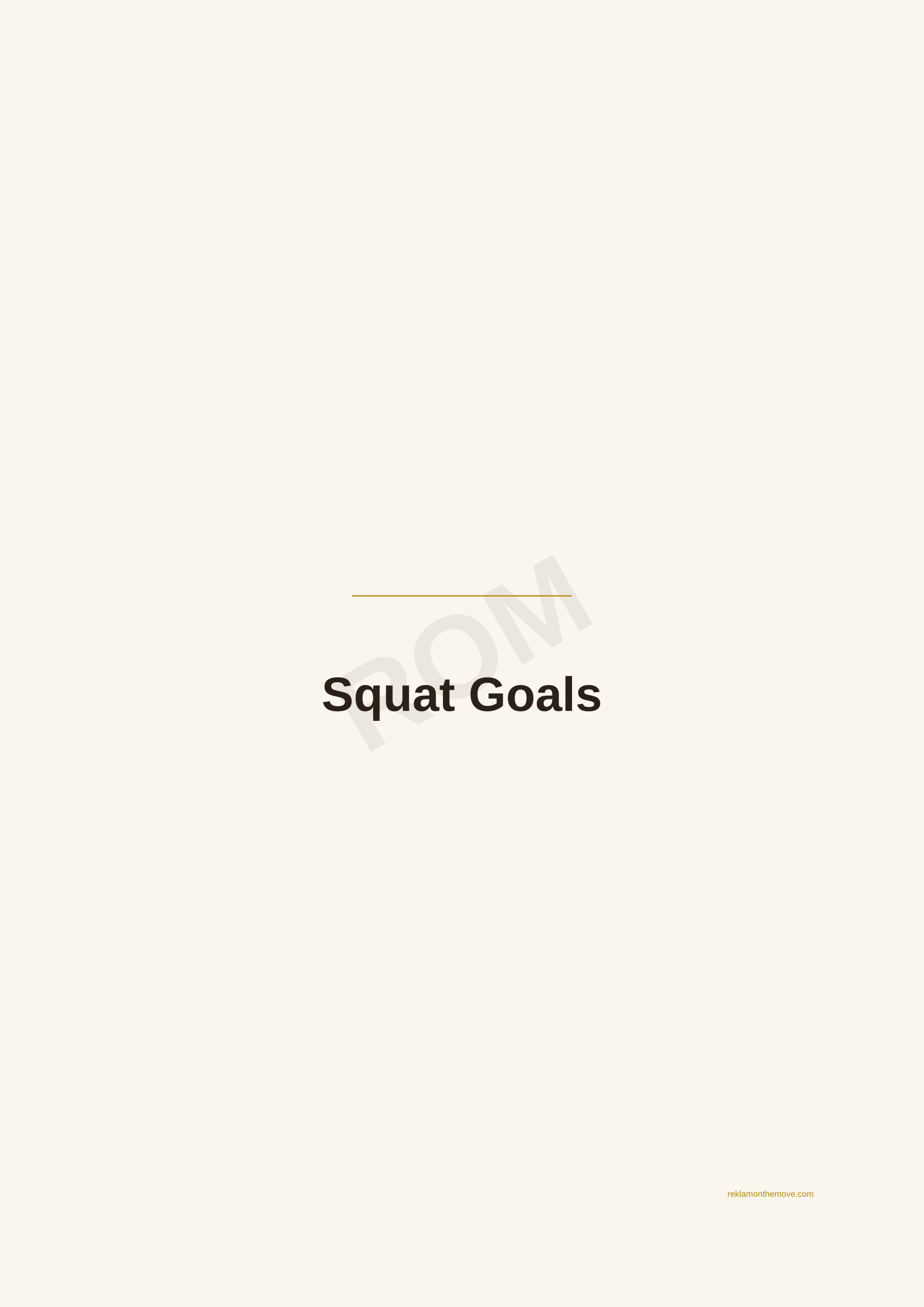 Squat Goals · Espresso — ROM dijital ürün önizlemesi (filigranlı)