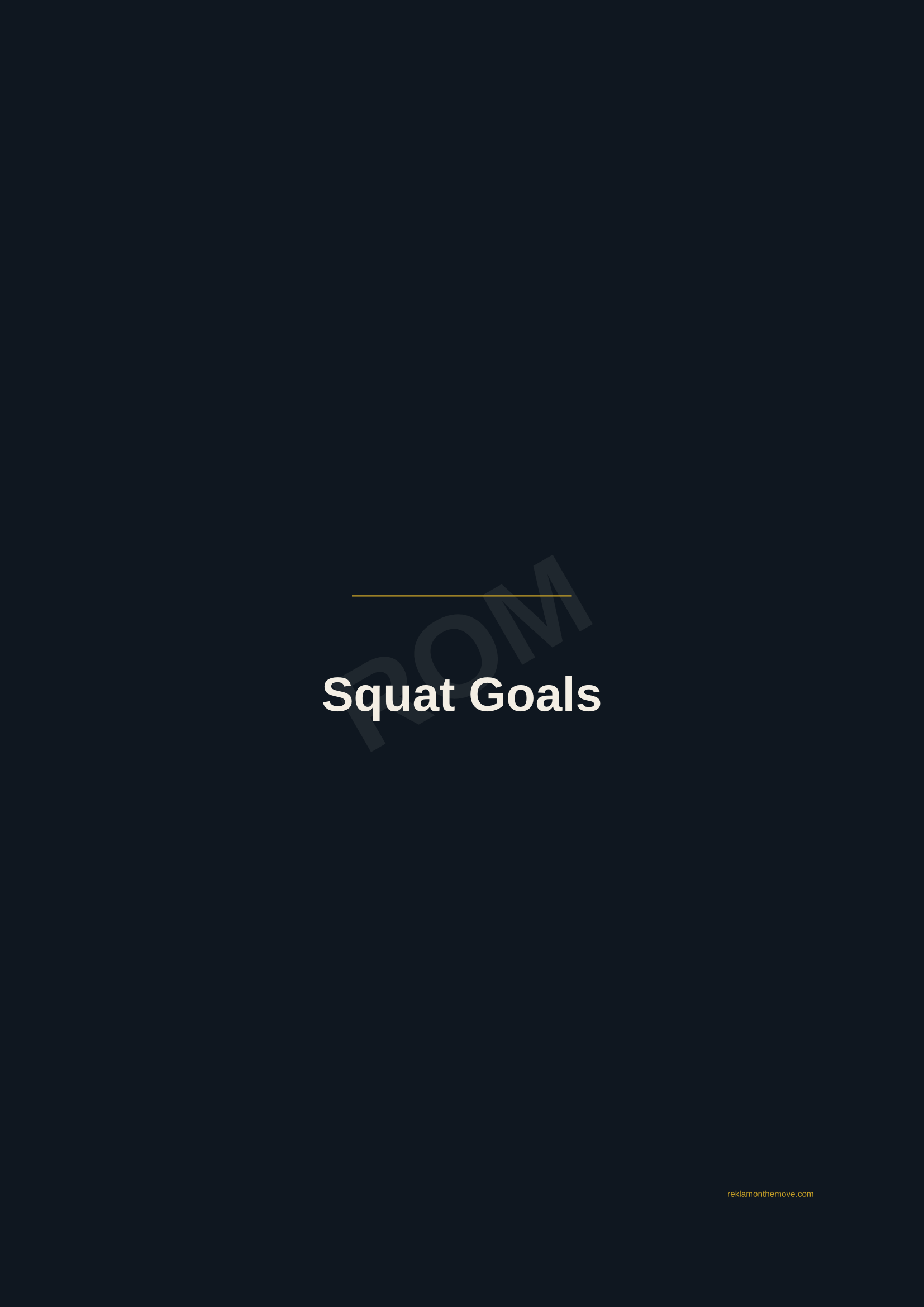 Squat Goals · Gece — ROM dijital ürün önizlemesi (filigranlı)