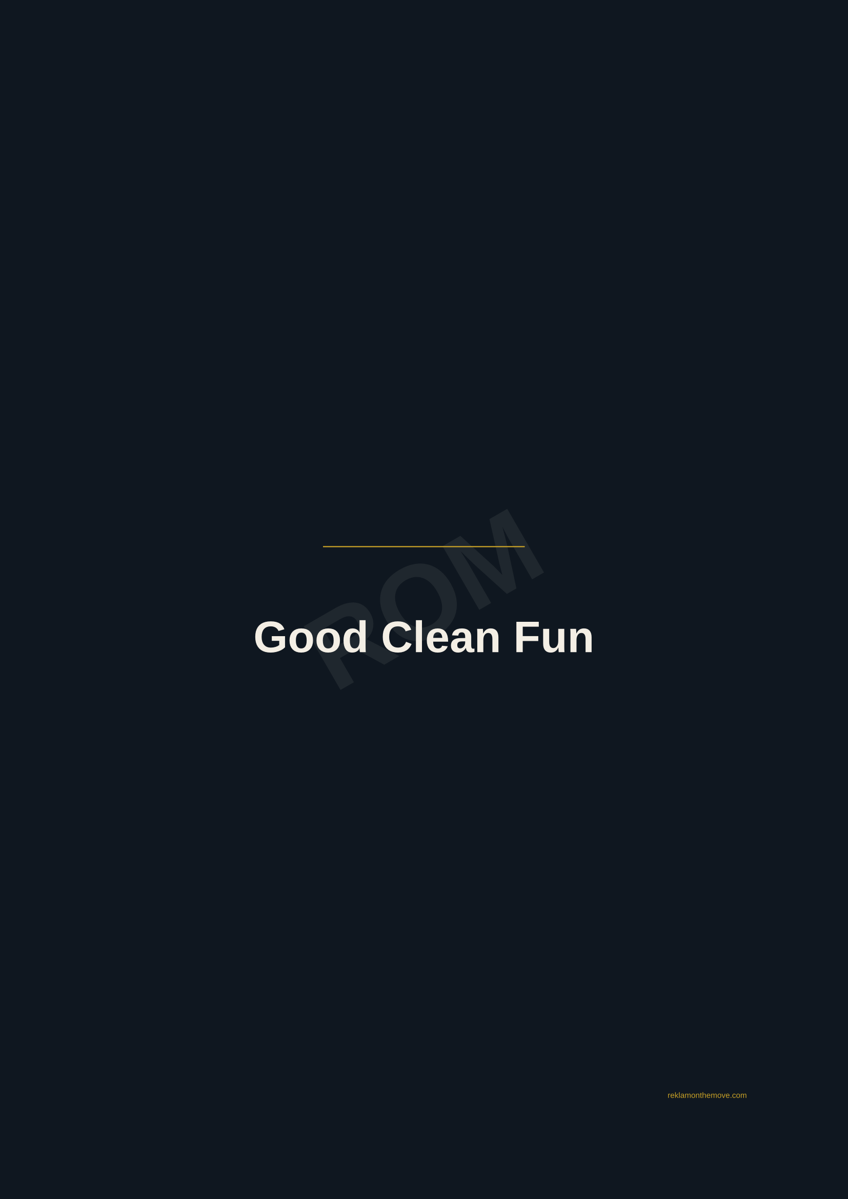 Good Clean Fun · Gece — ROM dijital ürün önizlemesi (filigranlı)