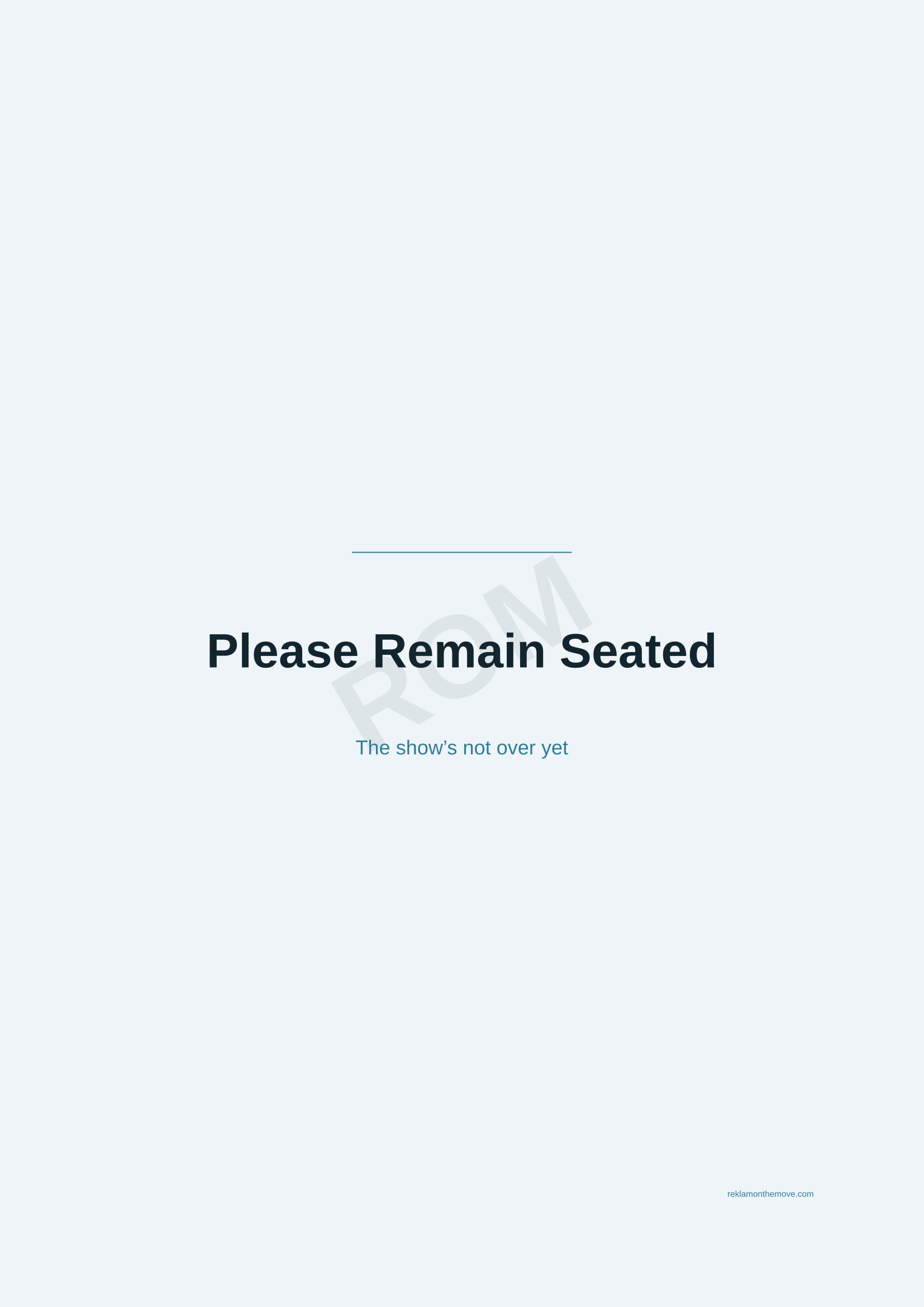 Please Remain Seated · Okyanus — ROM dijital ürün önizlemesi (filigranlı)